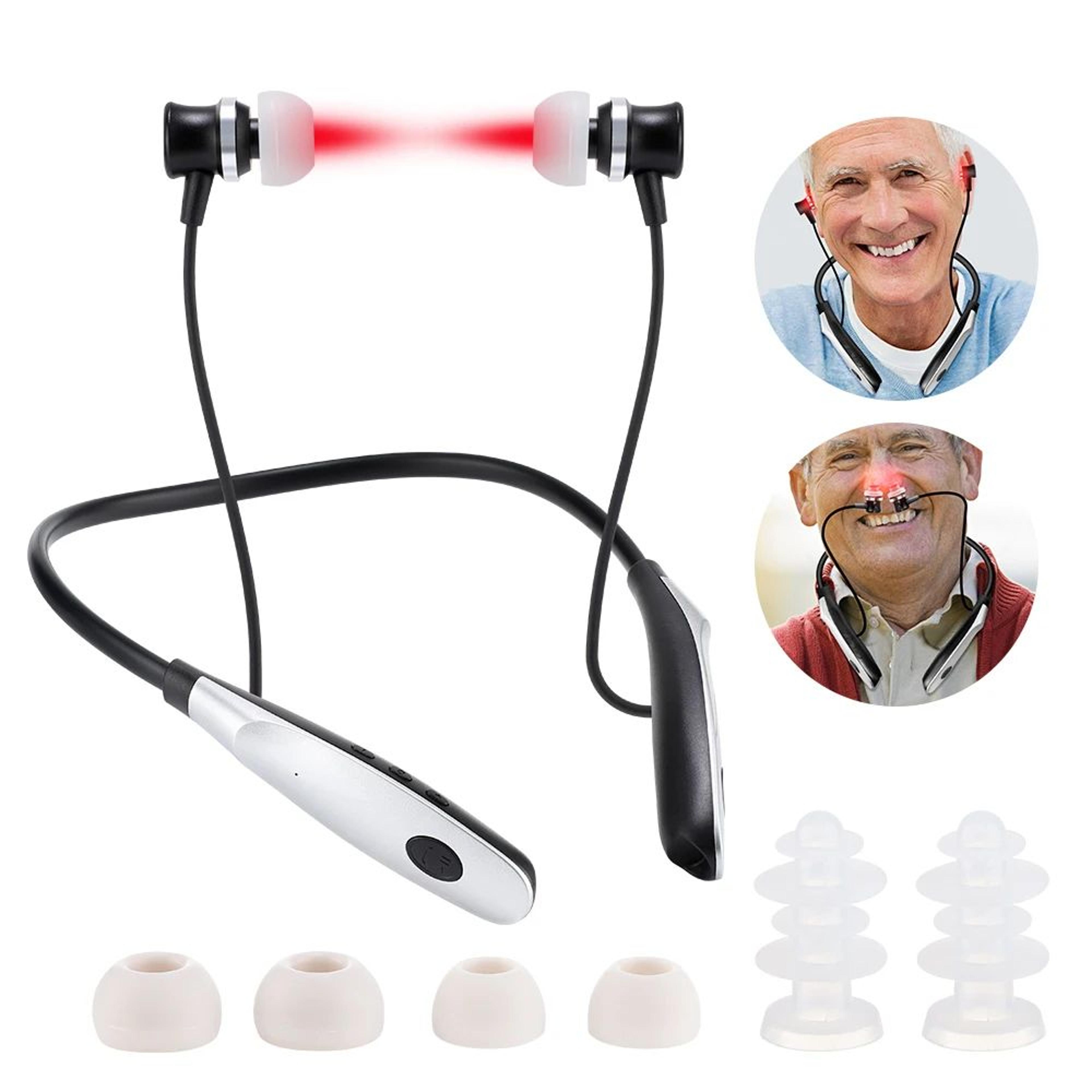2-in-1 led nasal & ear light therapy device – rechargeable infrared nasal care for nasal comfort & ear wellness