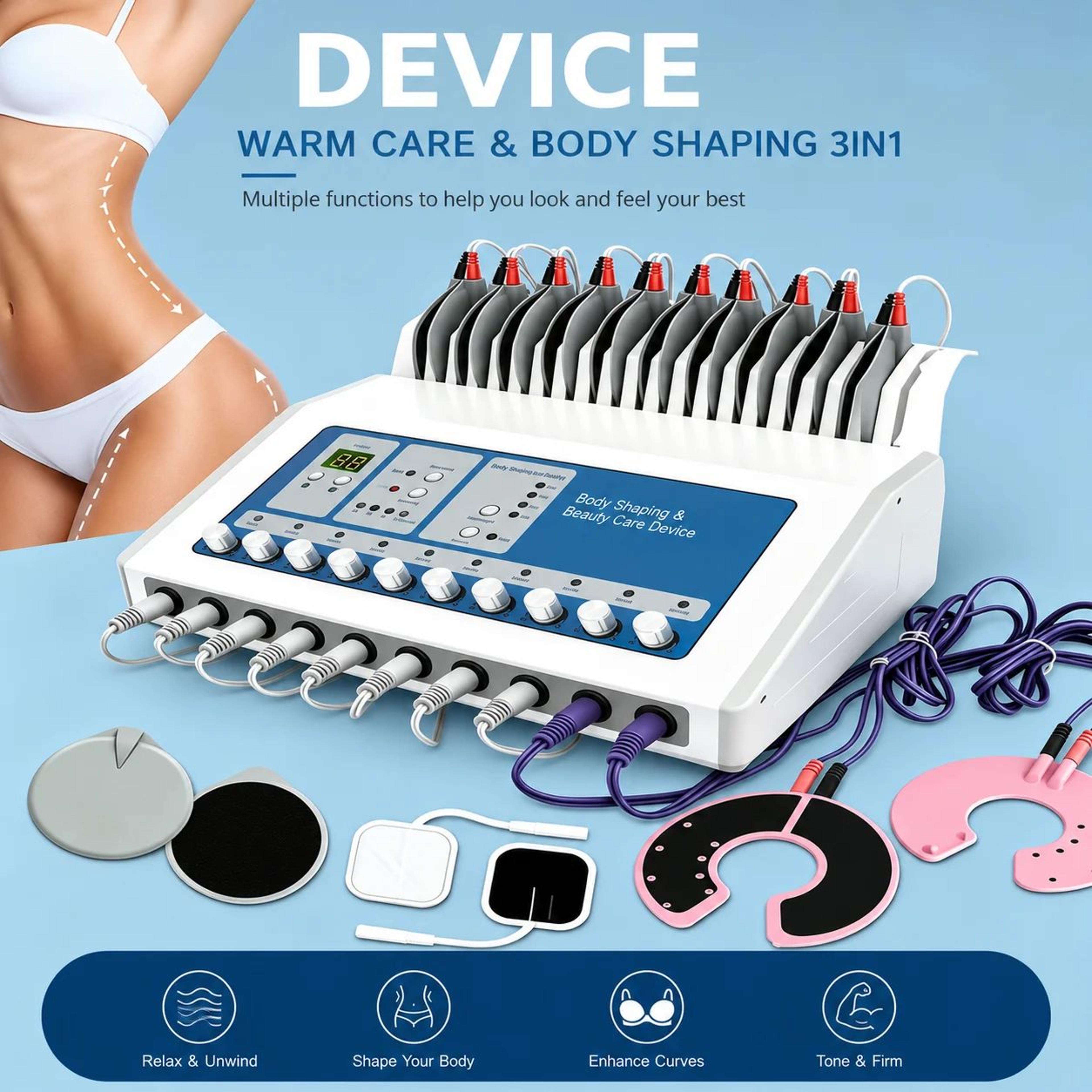 ems pulse massage beauty device for body relaxation – electric muscle stimulator for home & spa body care