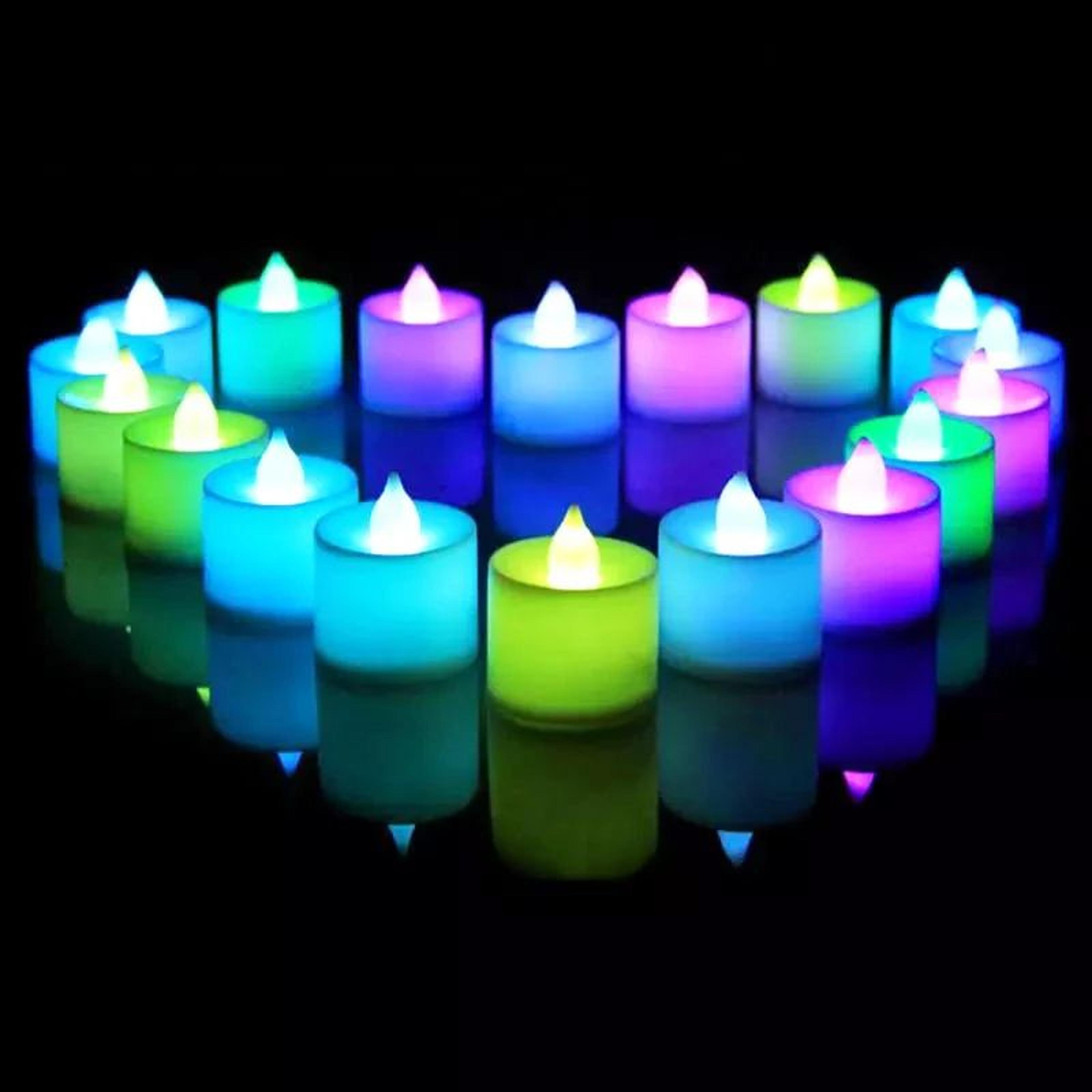 flameless led tea light candle set –battery operated decorative flickering lights for christmas wedding party home decor