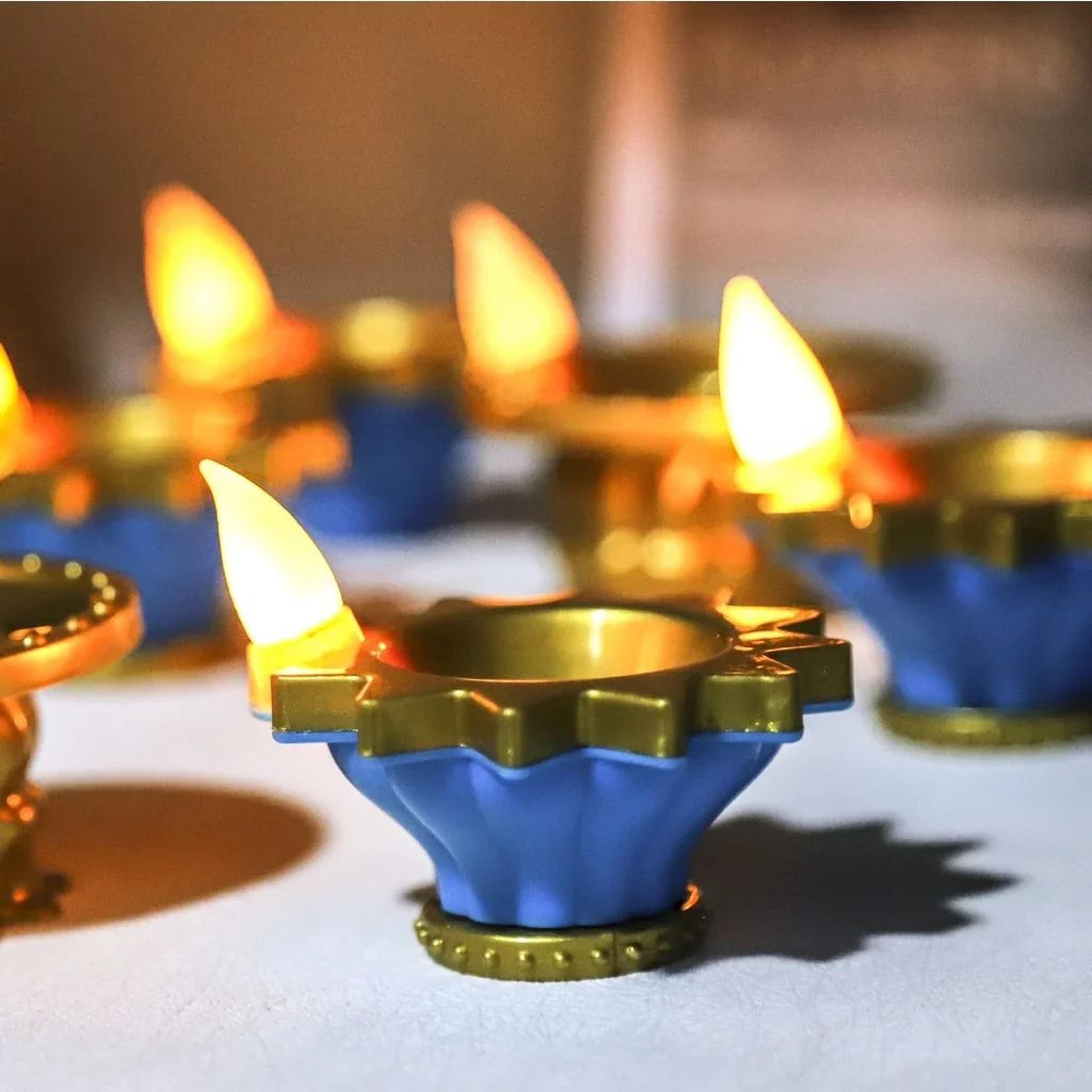 led floating tea light candle lamps for diwali & deepavali decor – waterproof flameless decorative water candles