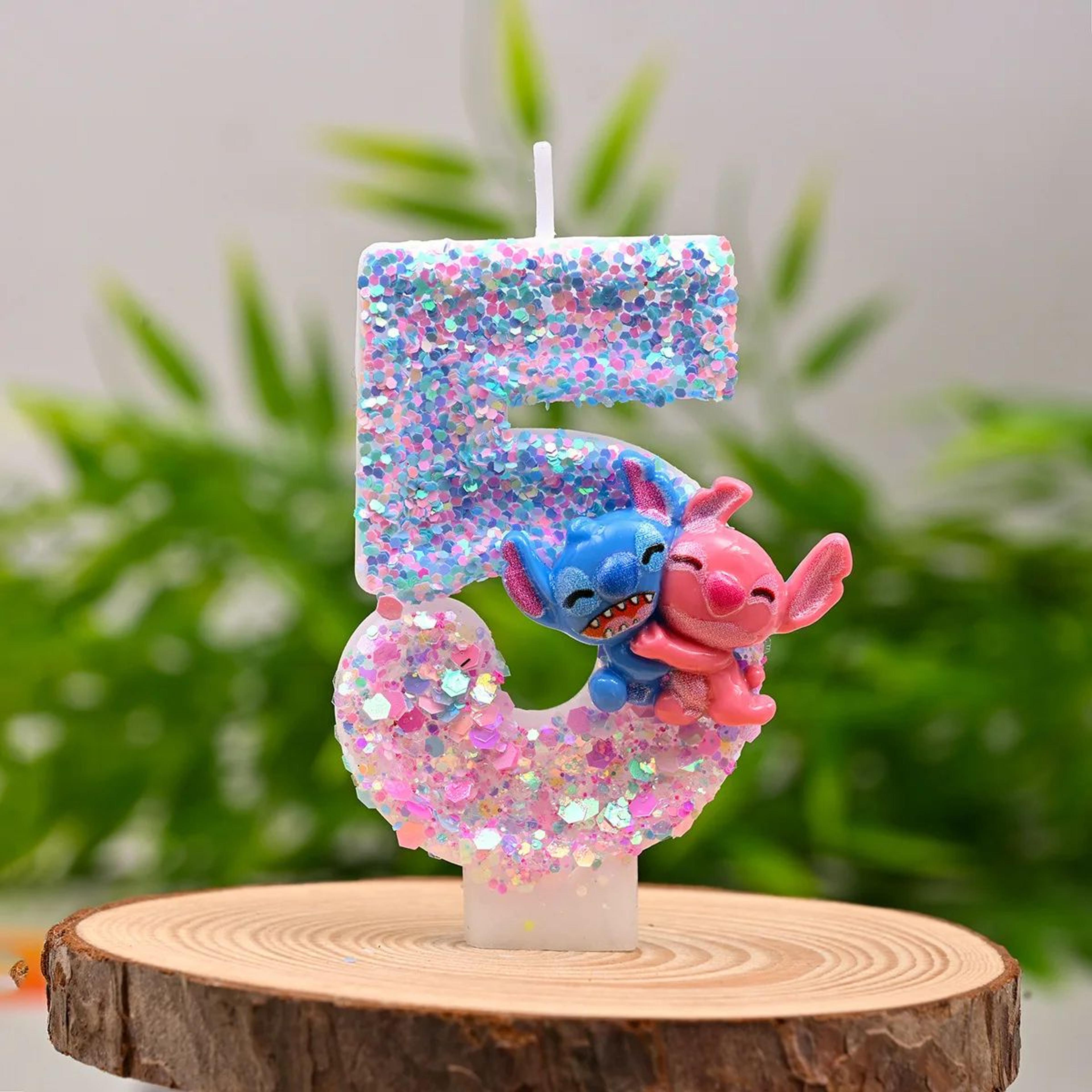 digital cartoon long ear stitch birthday candle – led number cake decoration for birthday parties