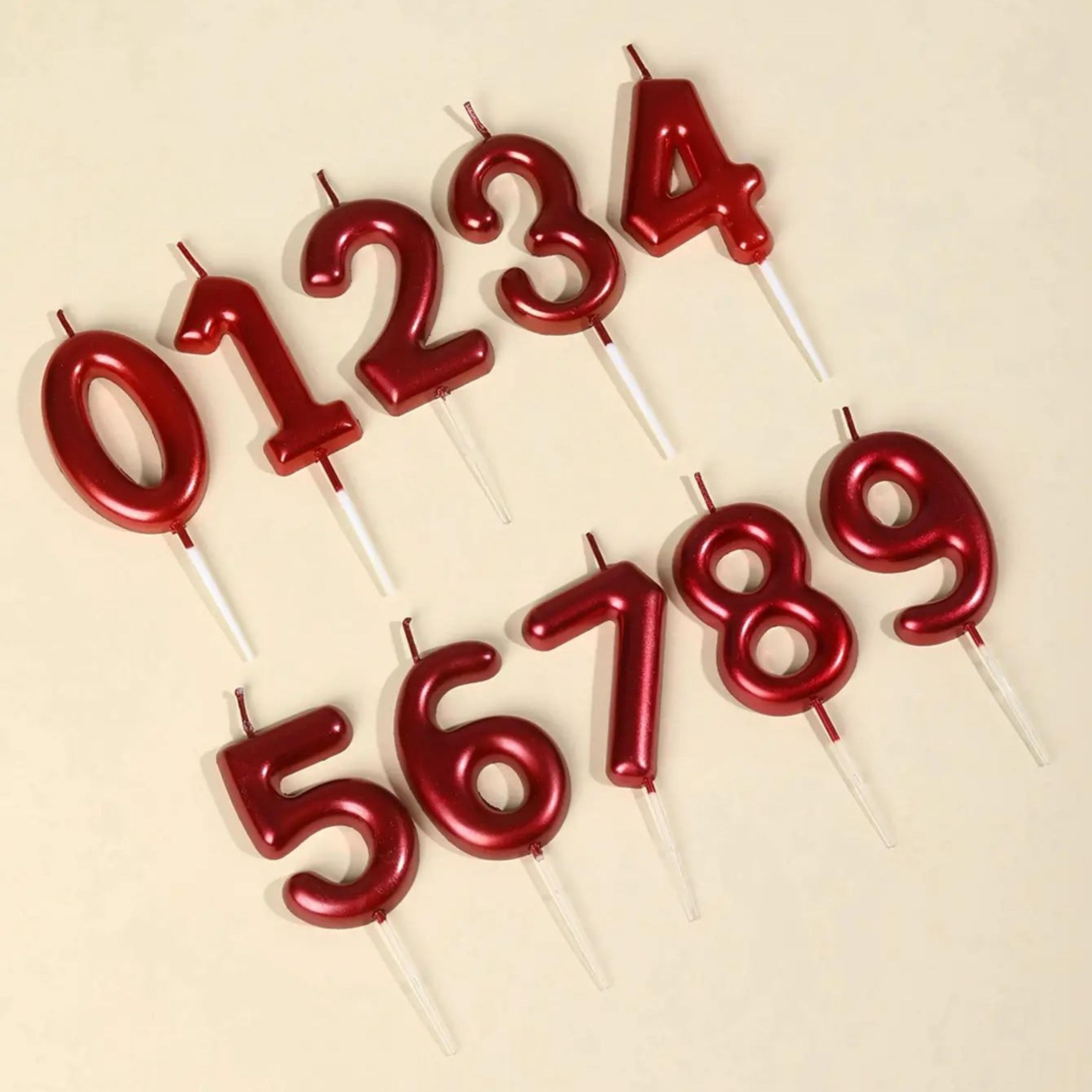 happy birthday number cake candle 0–9 – colorful paraffin wax birthday cake topper candles for kids & party decorations