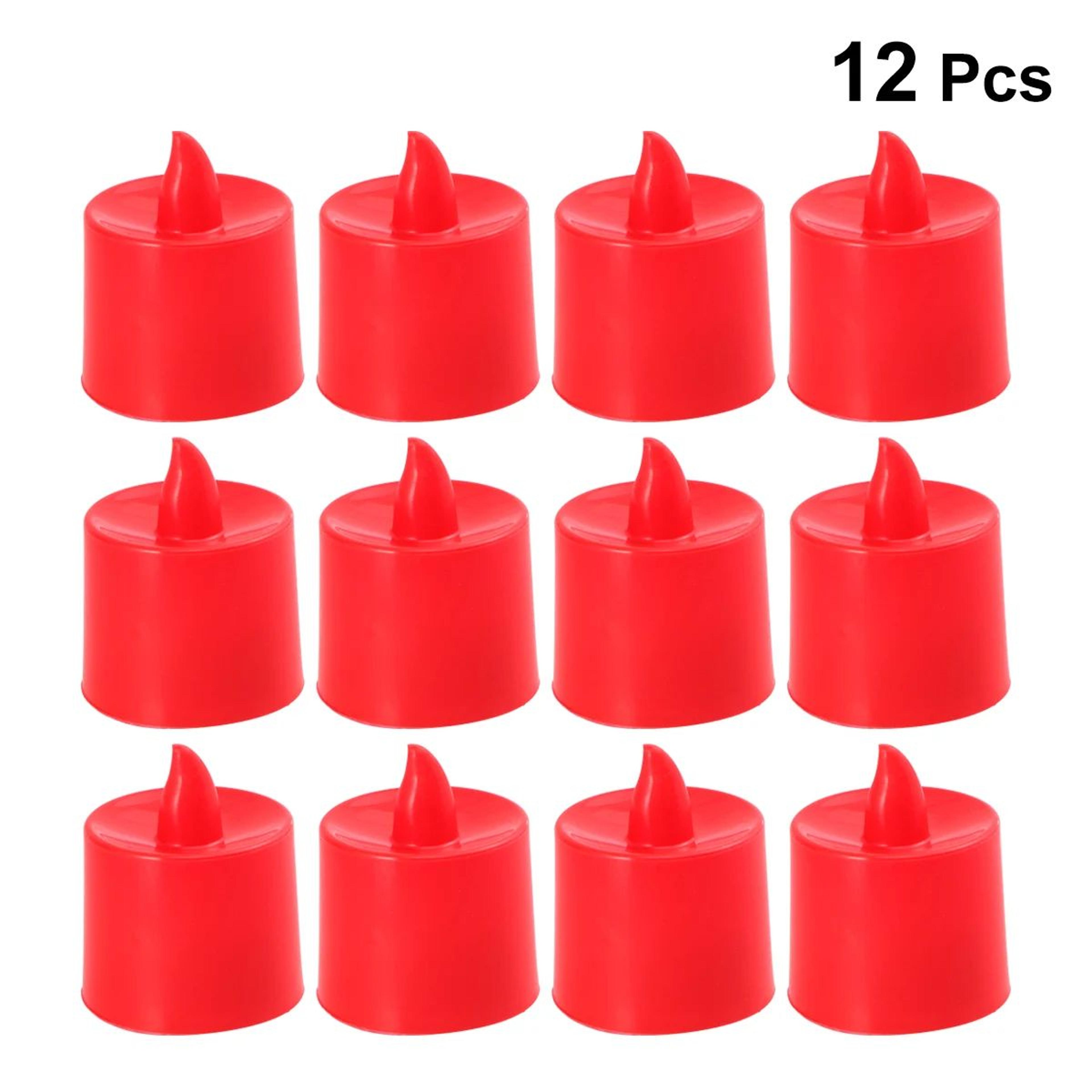 12pcs rechargeable flameless led tea light candles – warm white battery operated decorative lights for weddings & partie