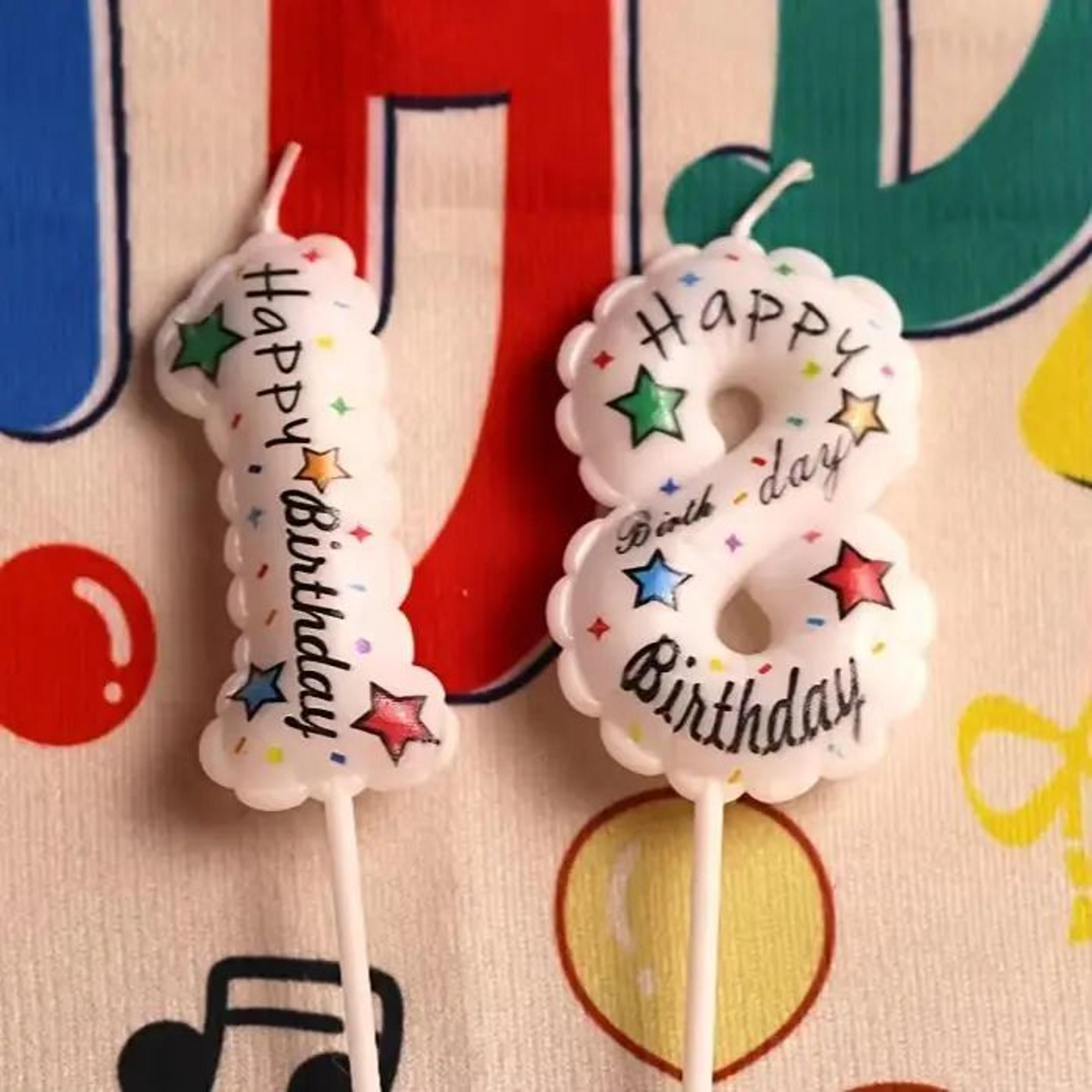 happy birthday balloon digital candle – reusable cake topper for birthday cakes, dessert tables & party decorations