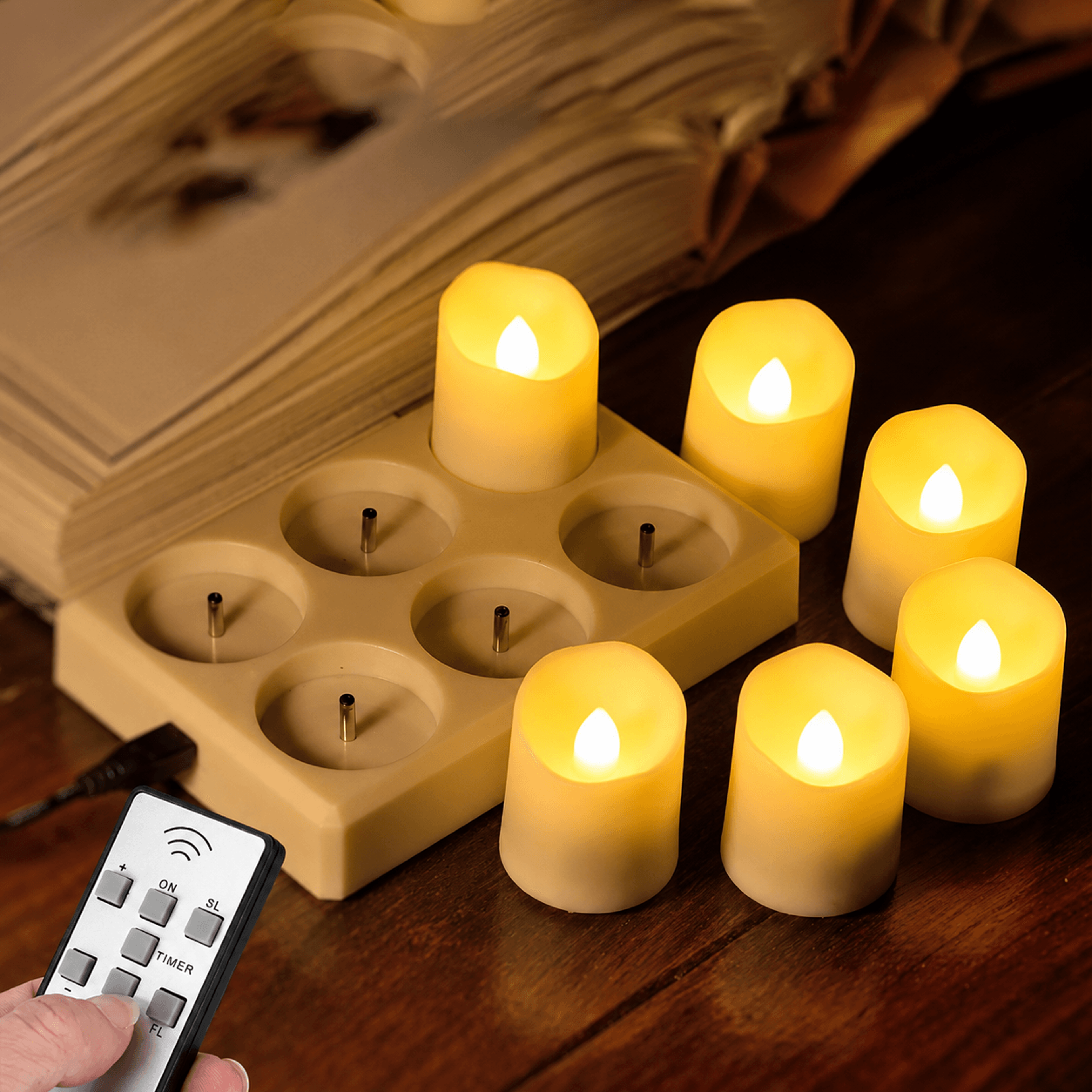rechargeable led flameless candles with remote & timer – flickering decorative lights for home, christmas & weddings