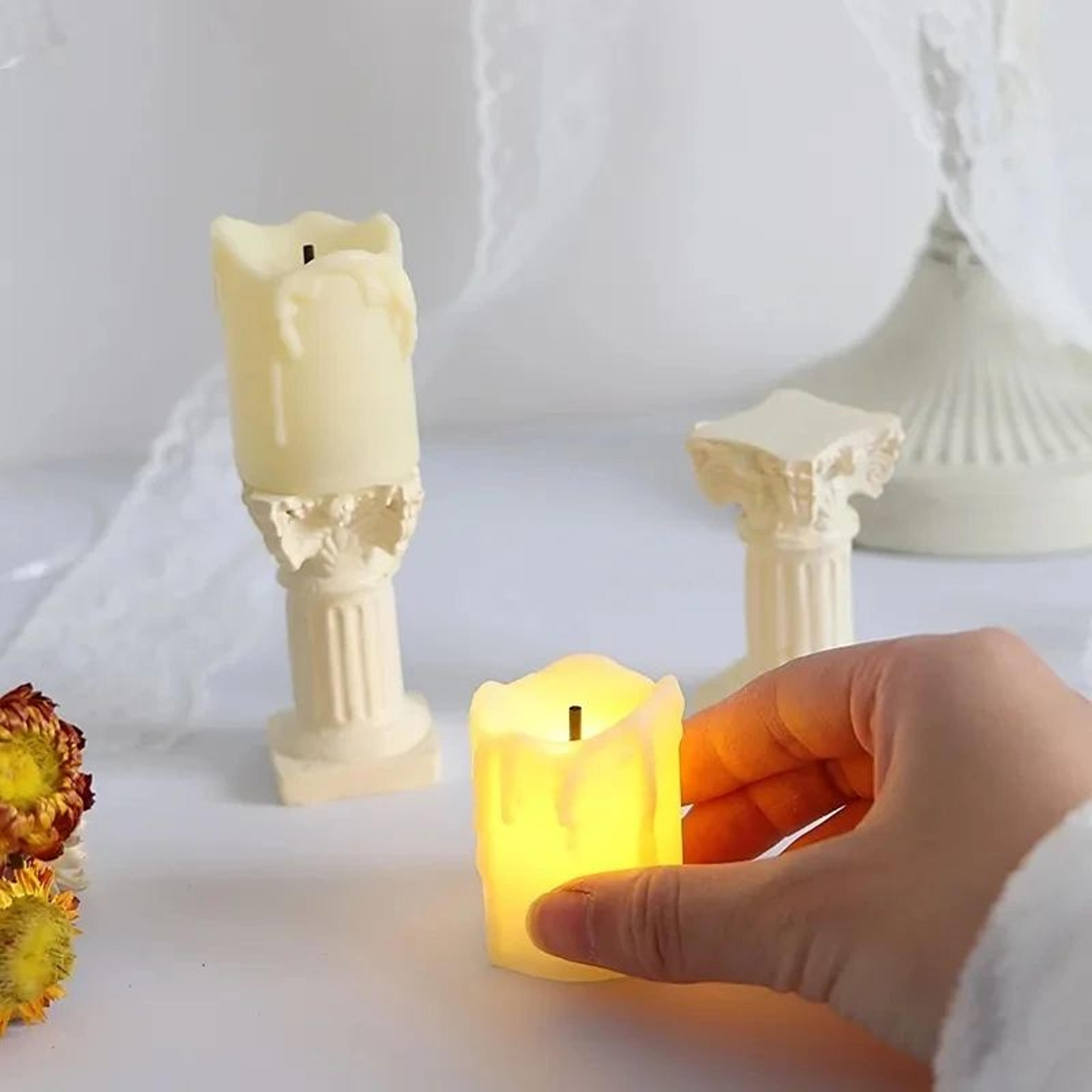 flameless led tea light candles – battery operated realistic flickering candle lights for home, wedding & holiday decor