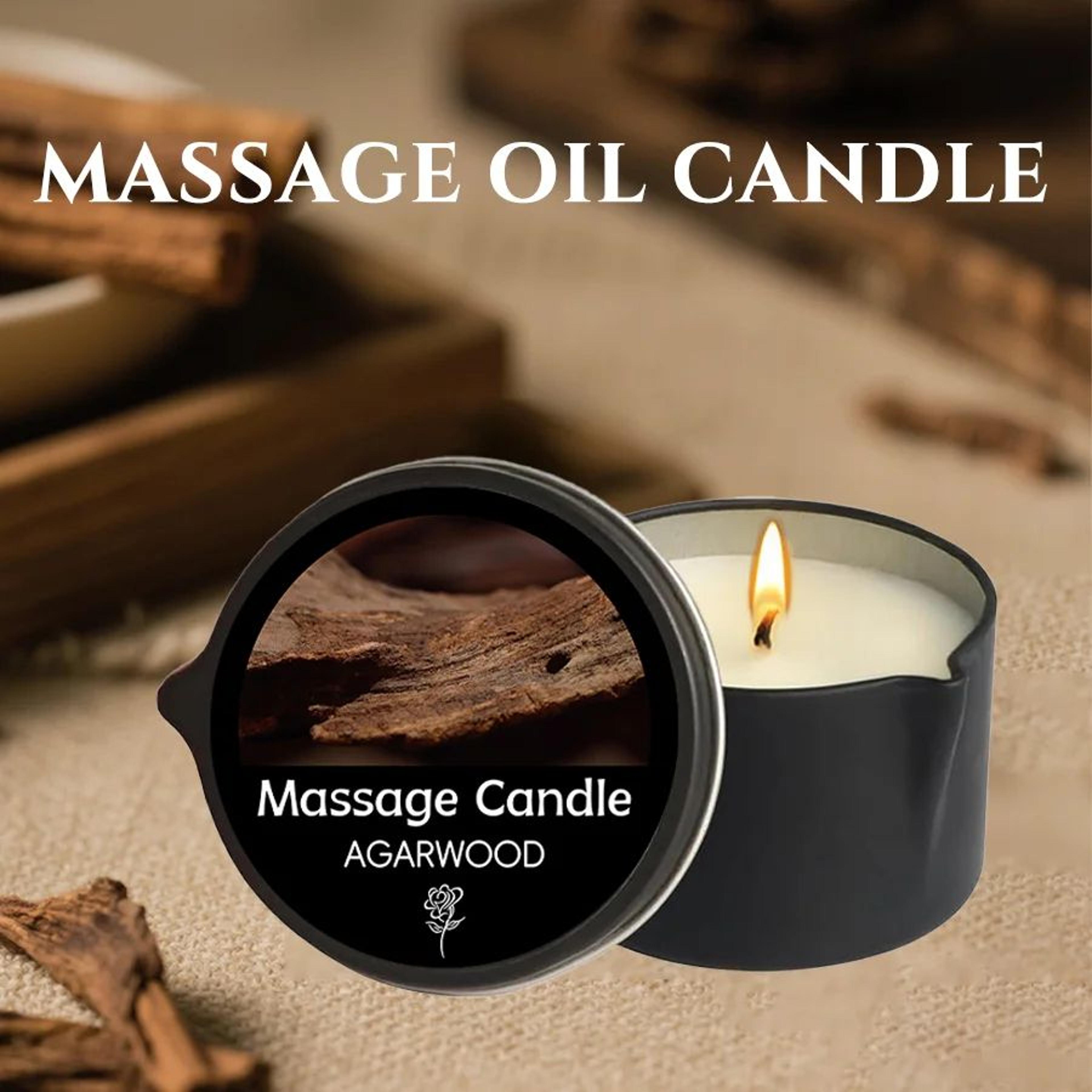 relaxing massage candle – aromatherapy spa candle for stress relief & massage oil therapy