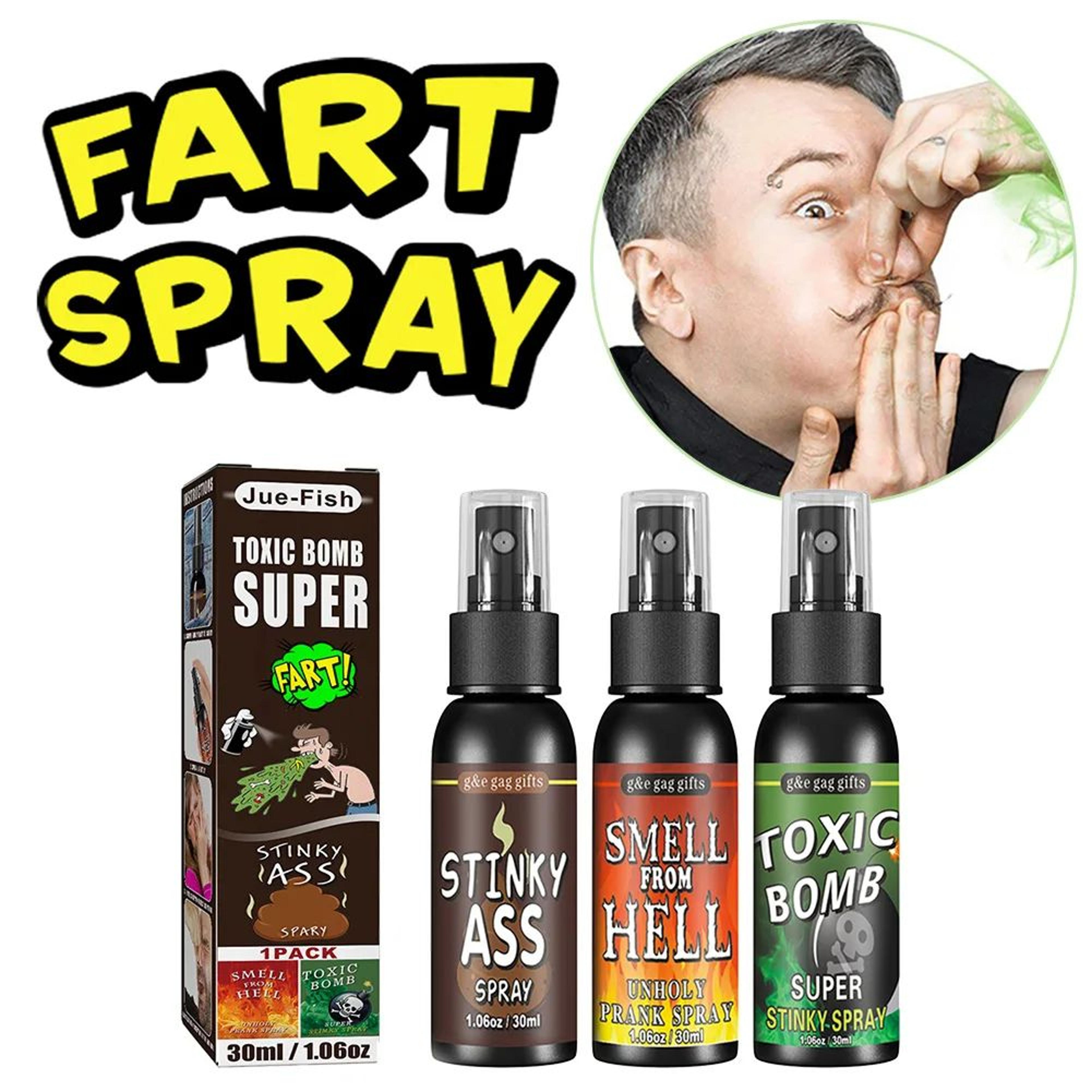 1.01 fl oz fart prank spray – novelty stink bomb gag spray for halloween, parties & practical jokes