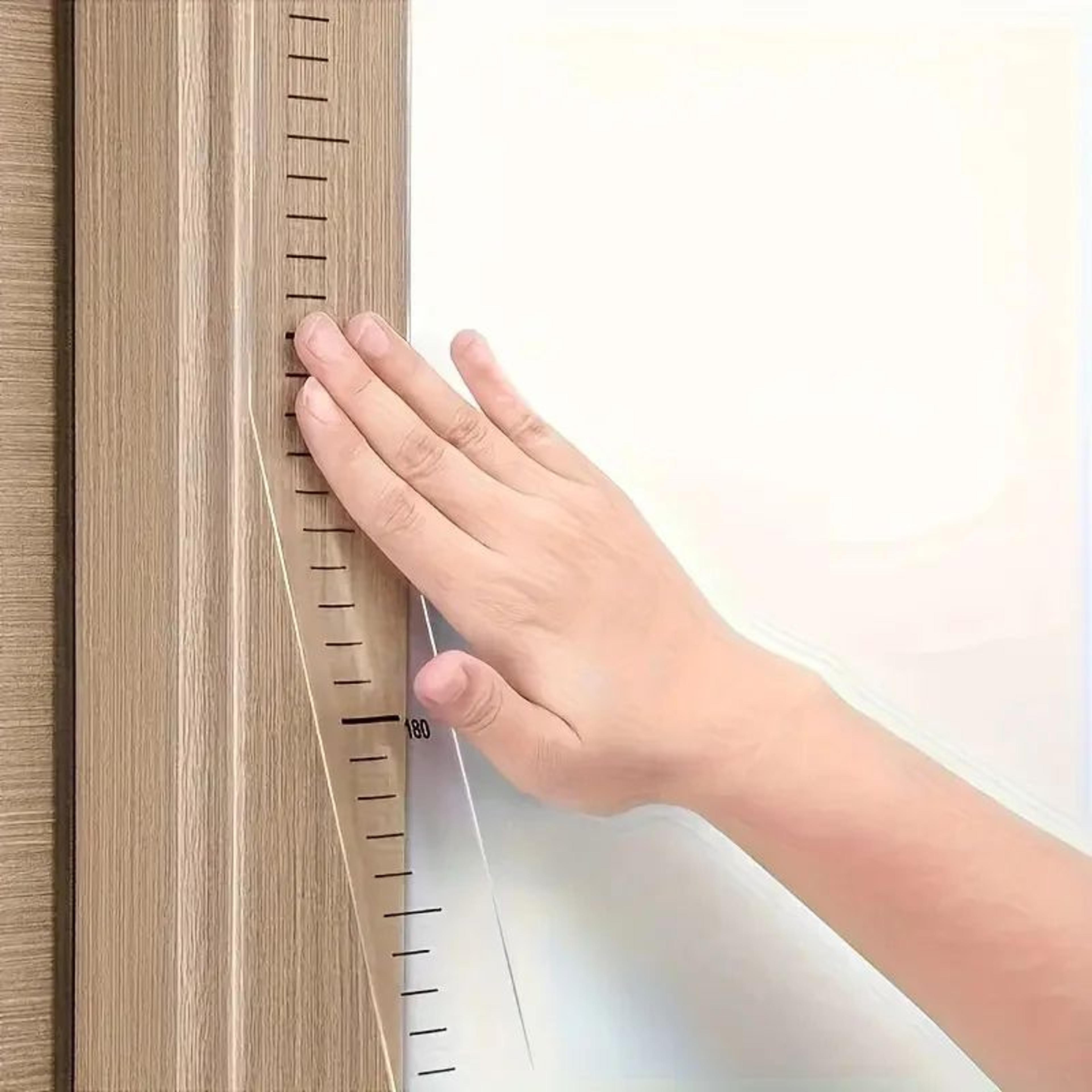 78.7 in kids wall height growth chart – pvc height measurement ruler, writable & removable room wall decor