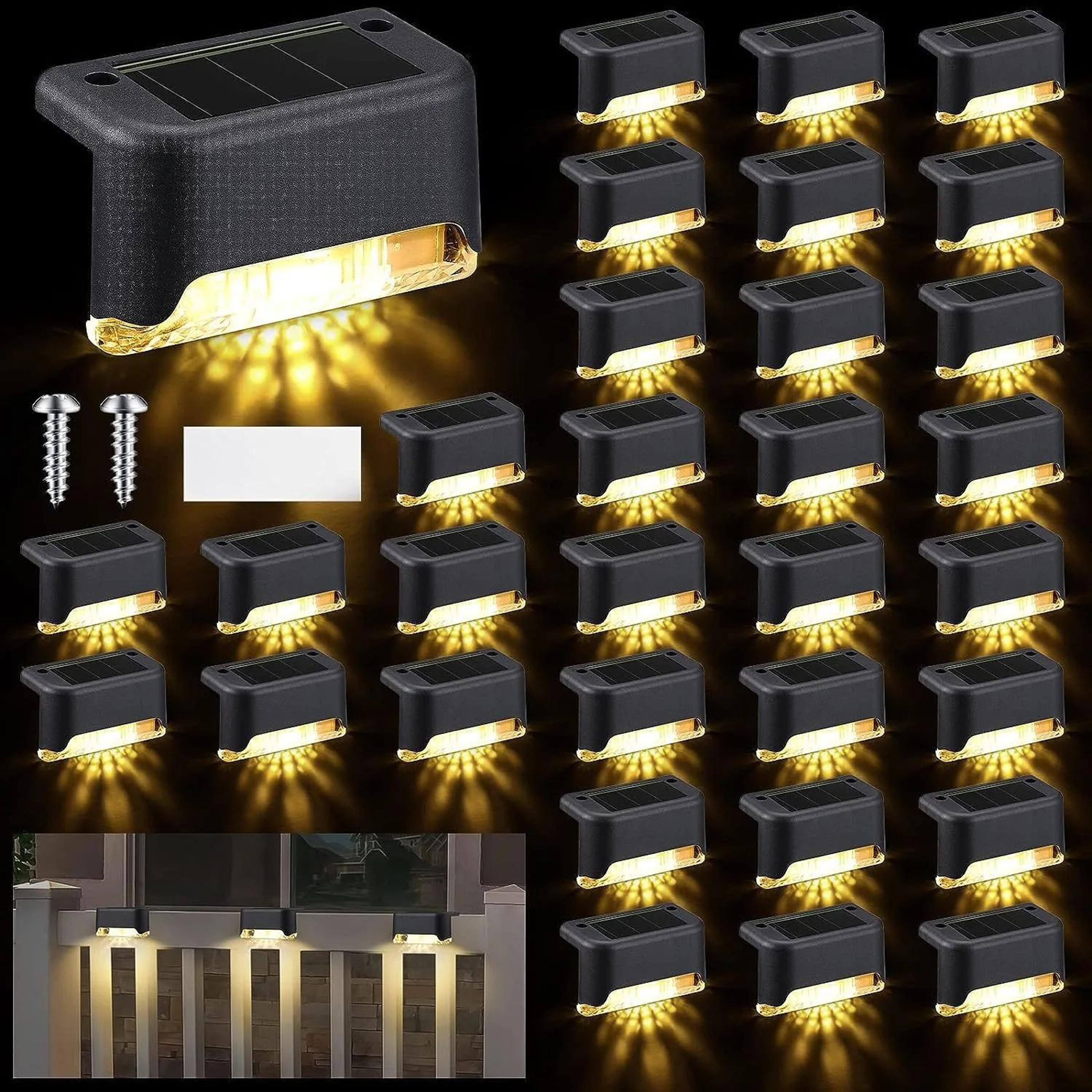 led solar step light – waterproof outdoor stair, path, fence & garden deck lighting