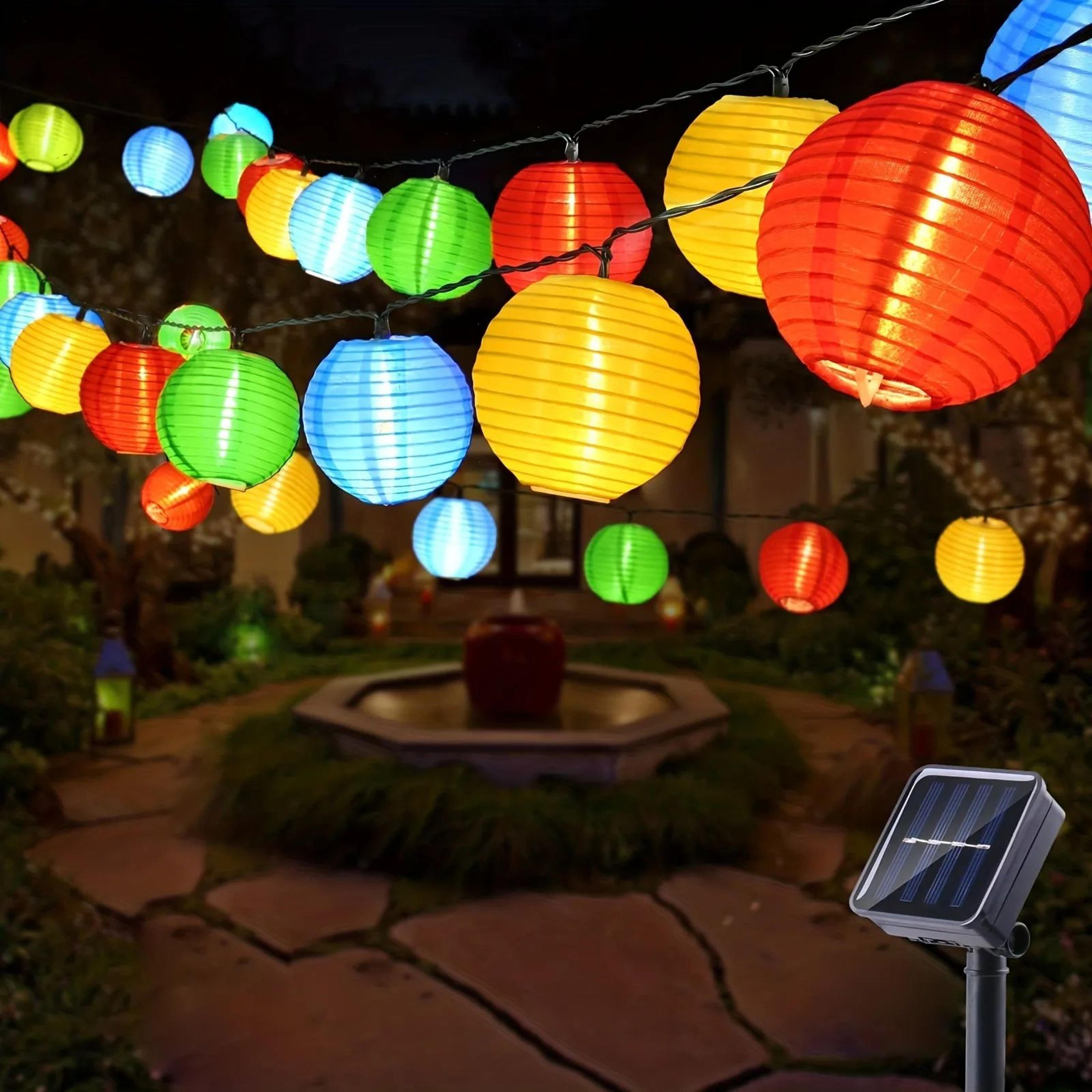 solar led lantern string lights – waterproof fairy lights for garden, patio, christmas & party decor