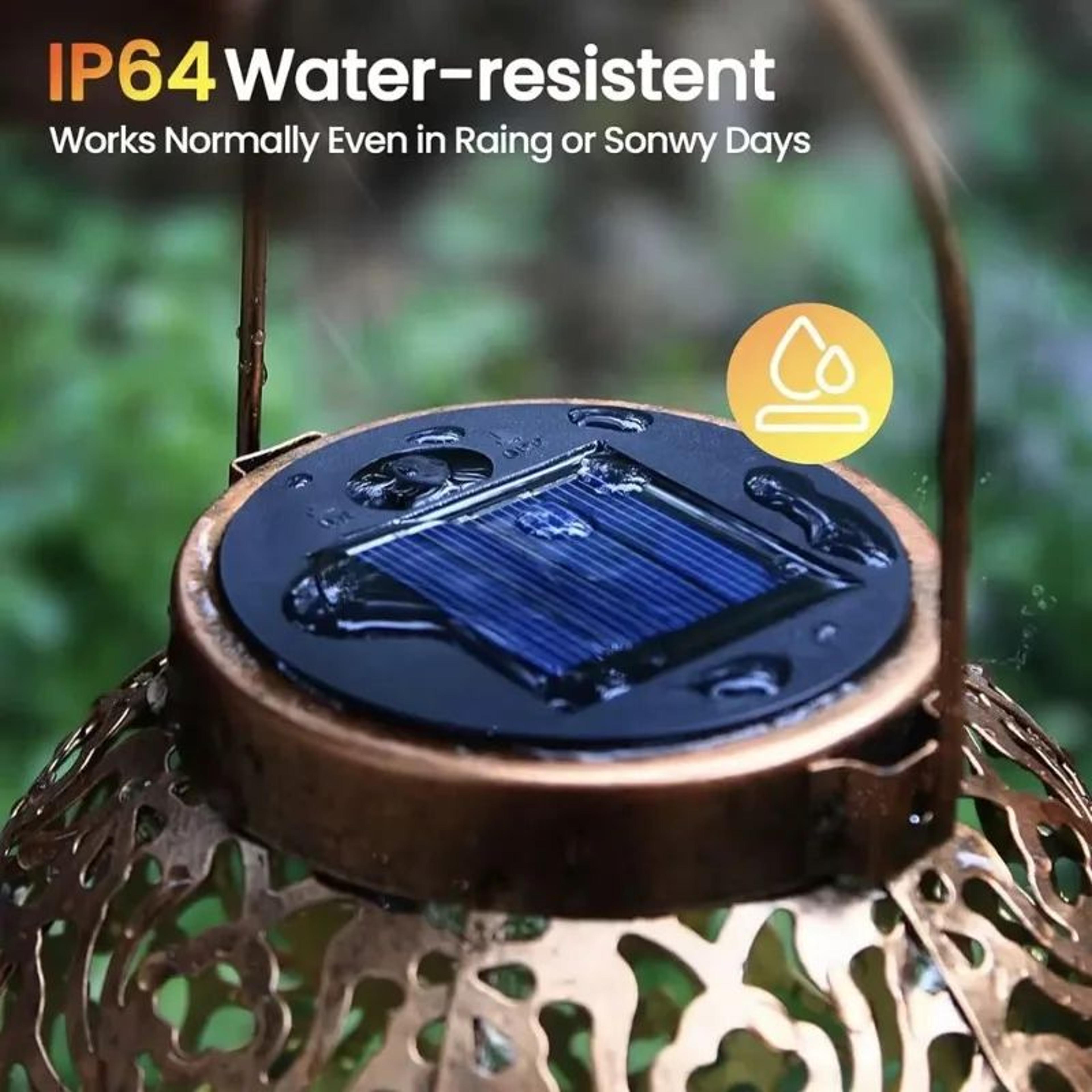 solar lantern replacement lid with led light – solar panel top for outdoor hanging lanterns & diy garden lights