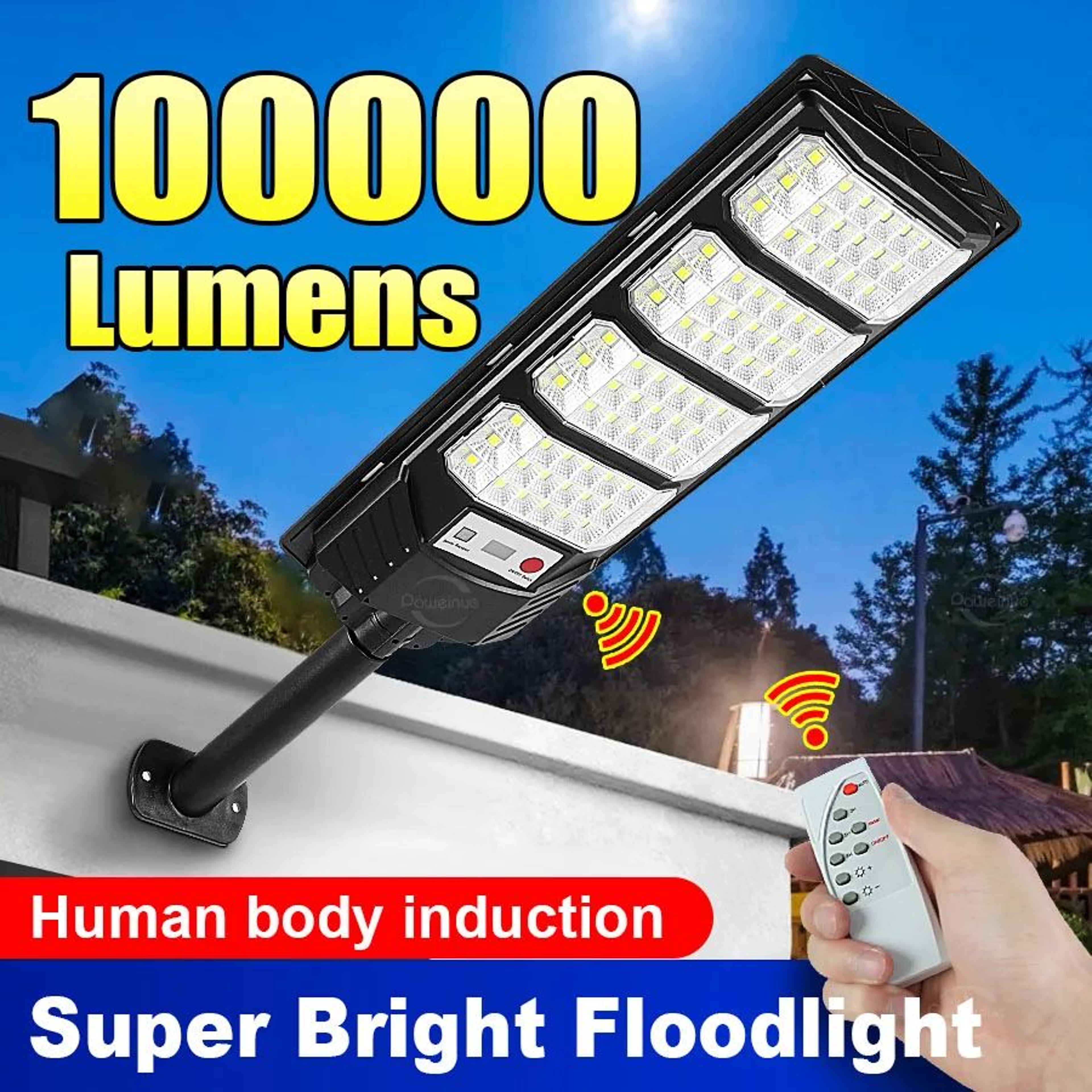 powerful solar led motion sensor light – waterproof outdoor wall, garden & street security lamp with remote