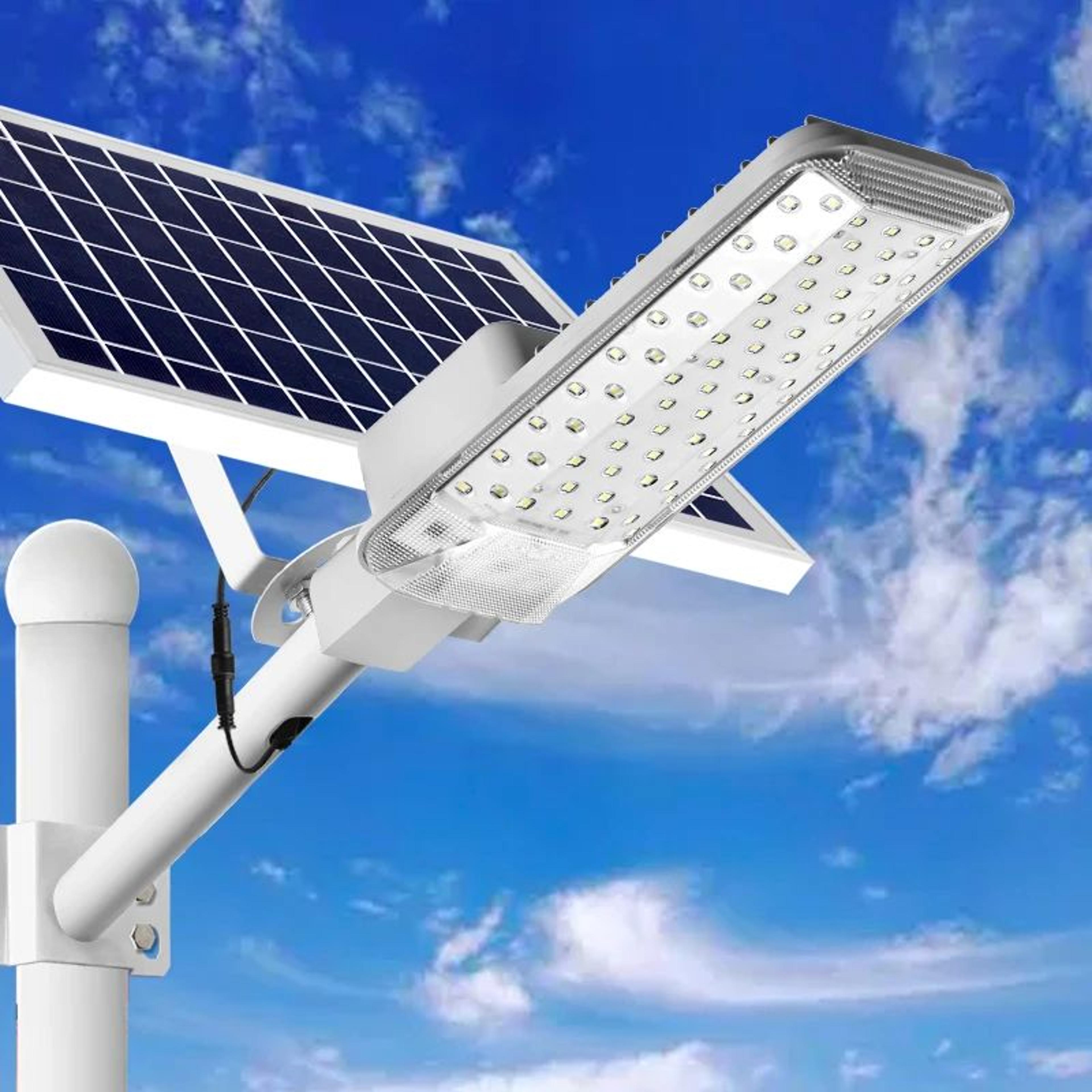 high-power 6500k led solar street light – dusk to dawn waterproof security flood light with remote control