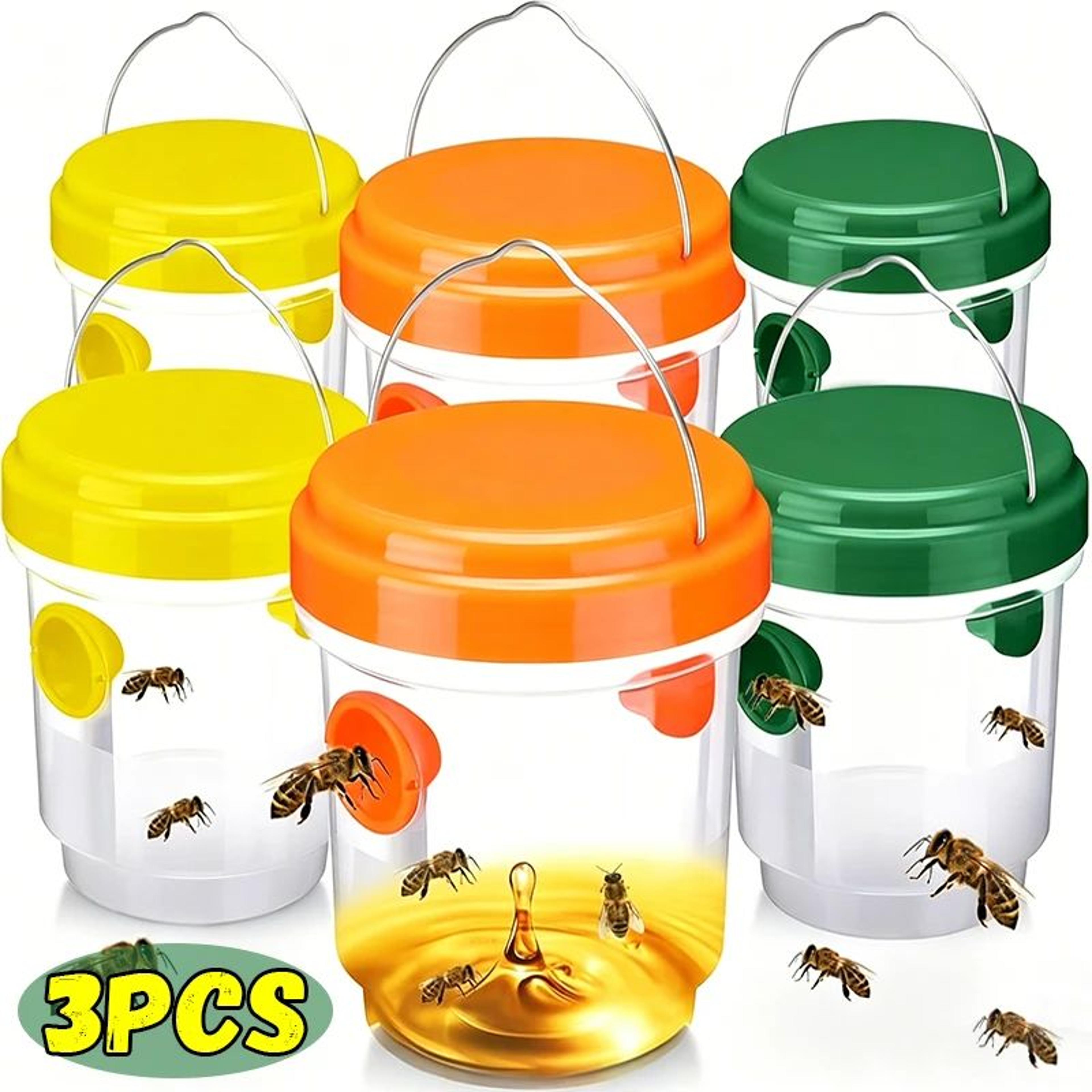 reusable hanging fruit fly & wasp trap – waterproof outdoor insect catcher for garden, orchard & indoor pest control