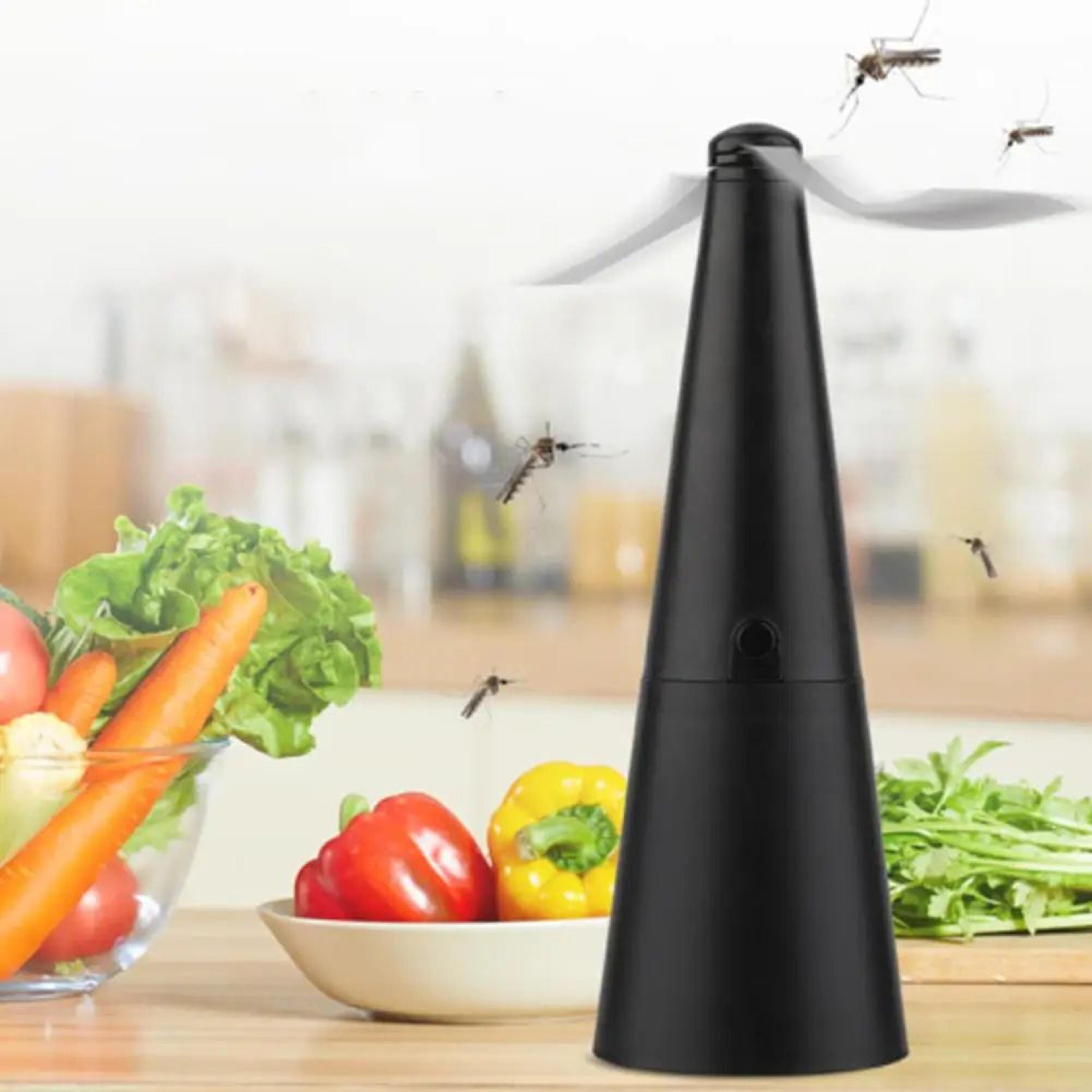 battery operated fly repeller fan – tabletop food protector for outdoor dining, kitchen & patio
