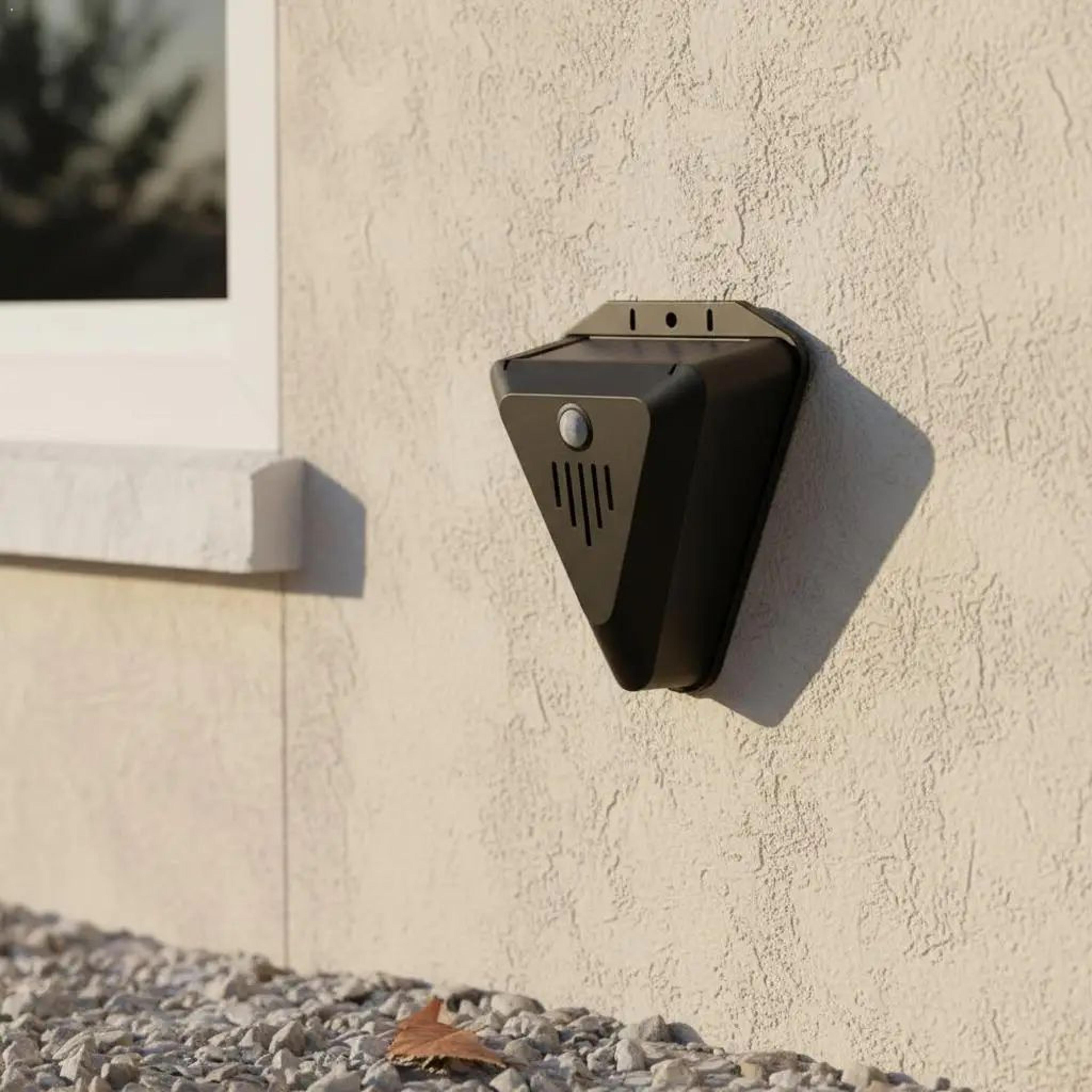 solar animal repeller alarm – waterproof ultrasonic bird & pest deterrent for gardens, lawns & orchards