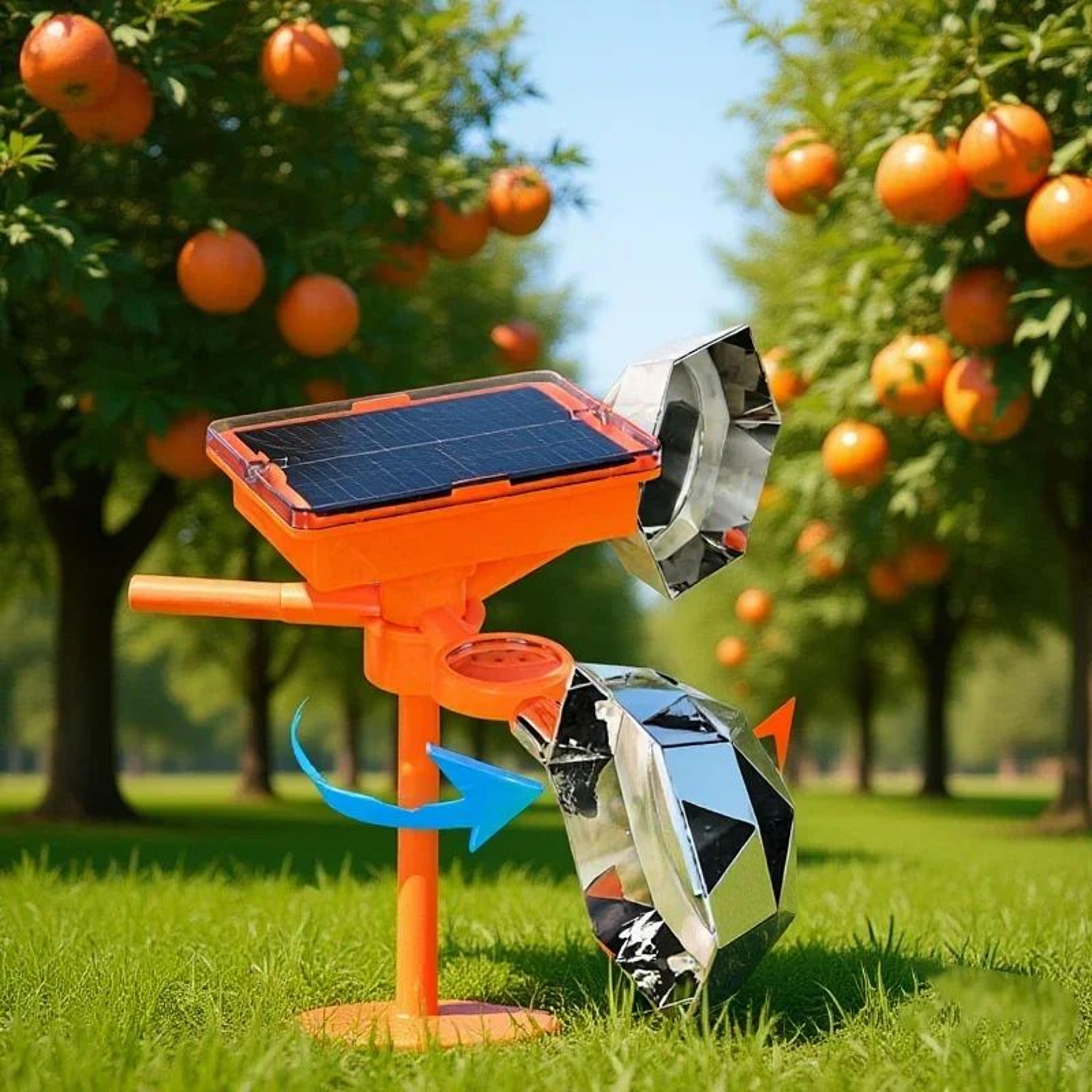 solar bird repeller – 360° rotating waterproof bird scaring device for farms, orchards, gardens & fish ponds