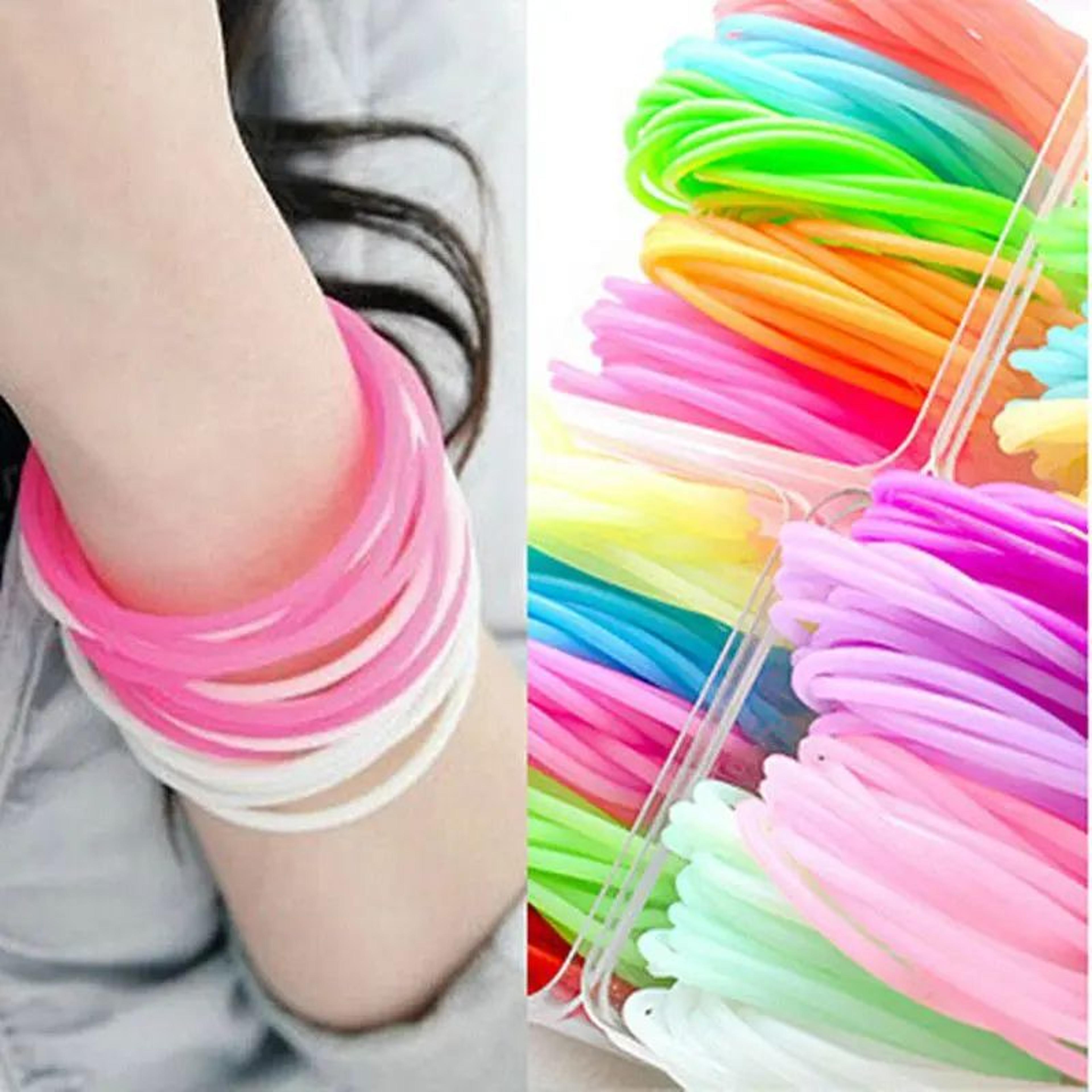 adult neon silicone wristband bracelet – glow-in-the-dark rubber bangle for sports, parties & everyday wear