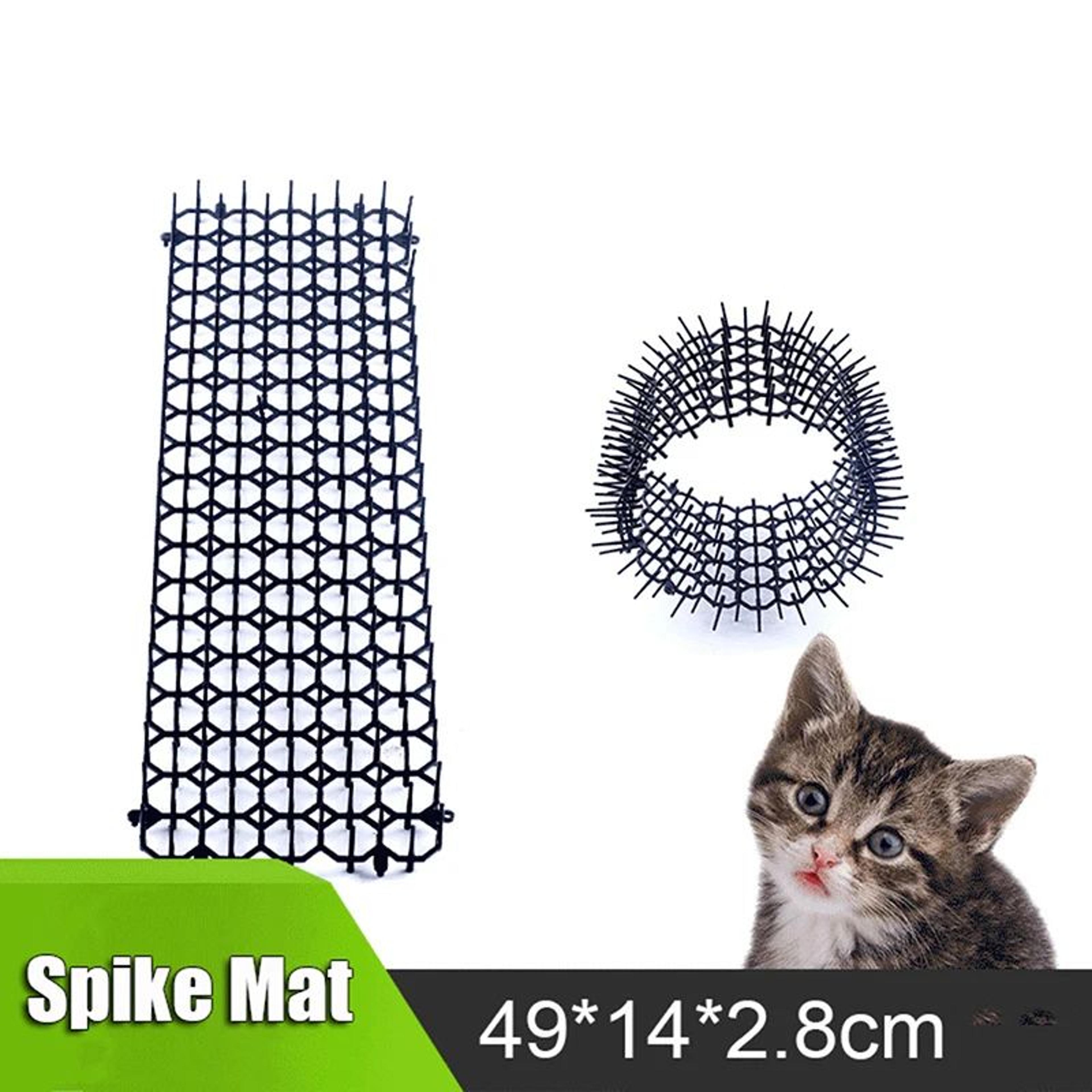 garden cat scat mat – pp plastic anti-cat & dog spike deterrent mat for garden, pots, tree trunks & digging protection