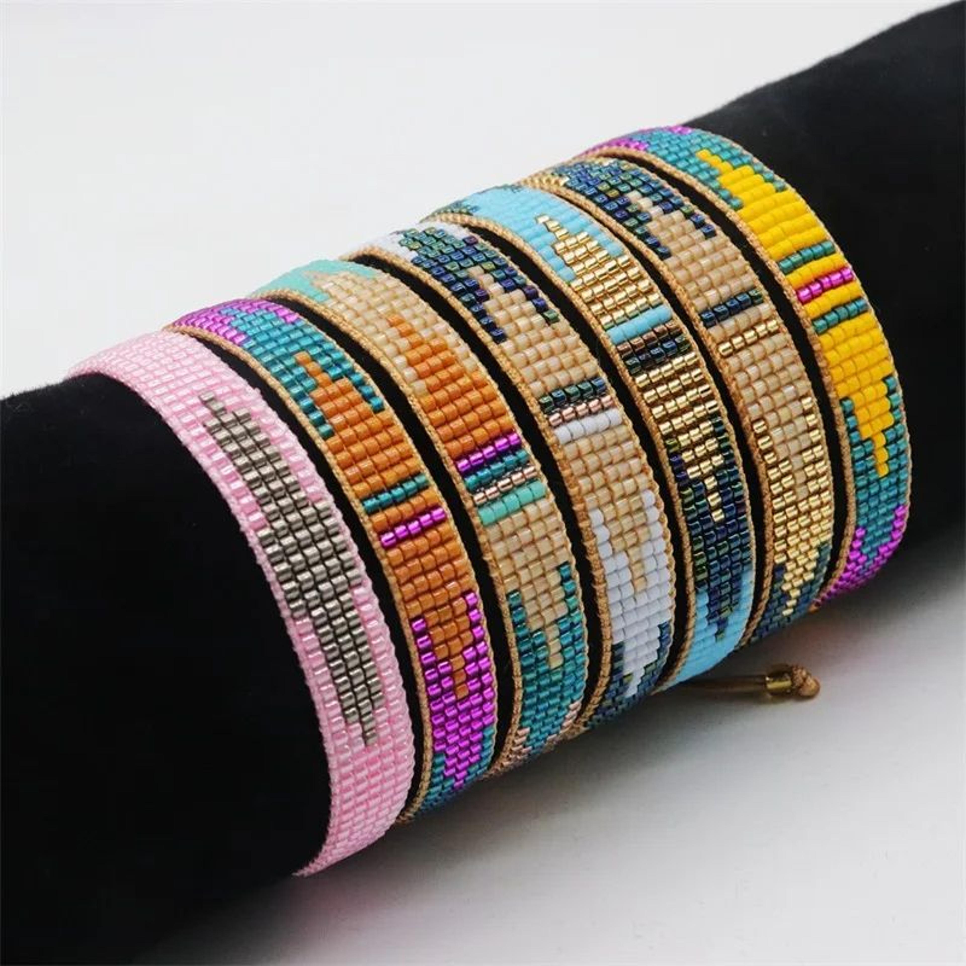 miyuki beaded bracelet – handmade bohemian colorful bracelet for women ethnic jewelry