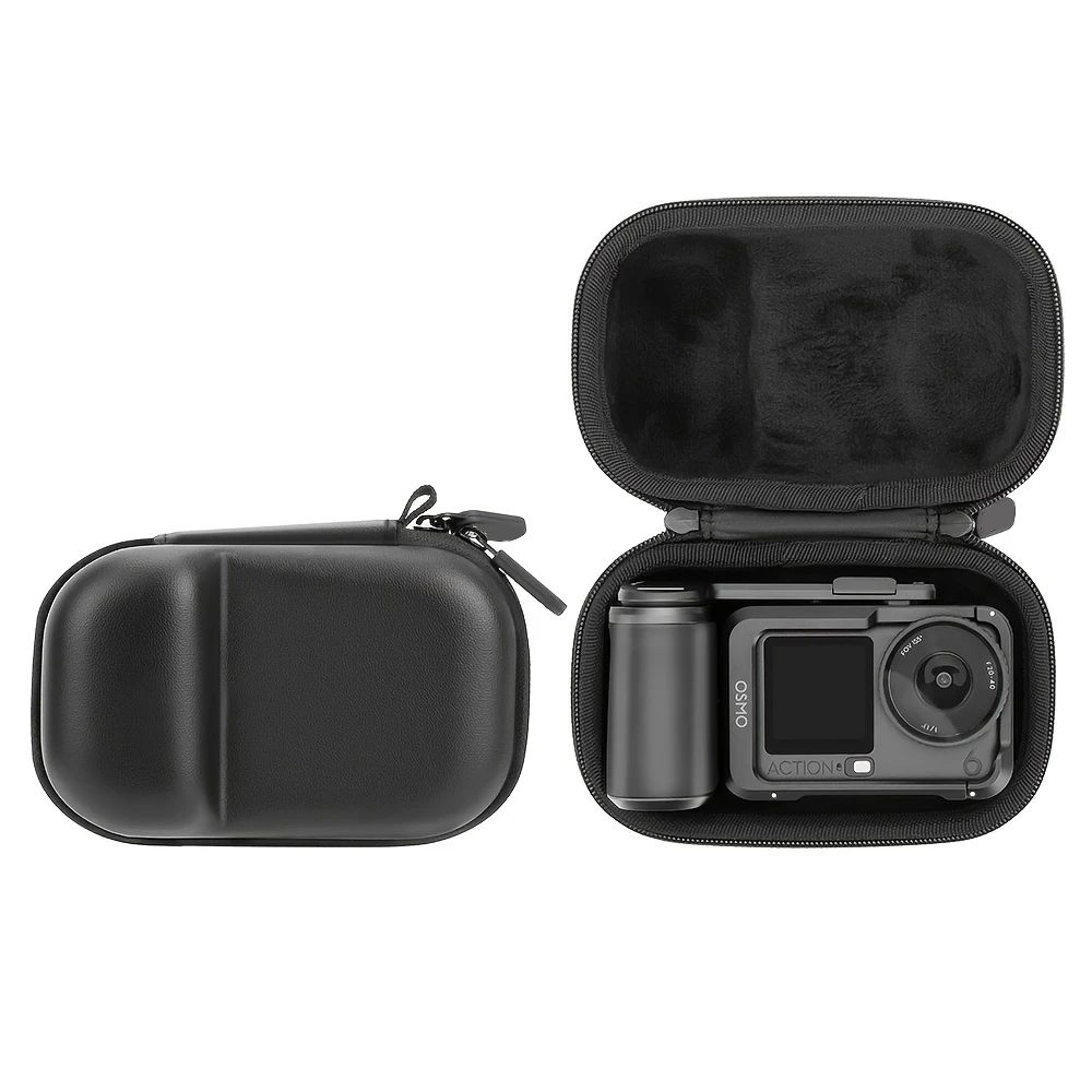 portable carrying case for dji osmo action 6/5 pro/4/3 & insta360 ace pro 2 – protective storage bag with wrist strap