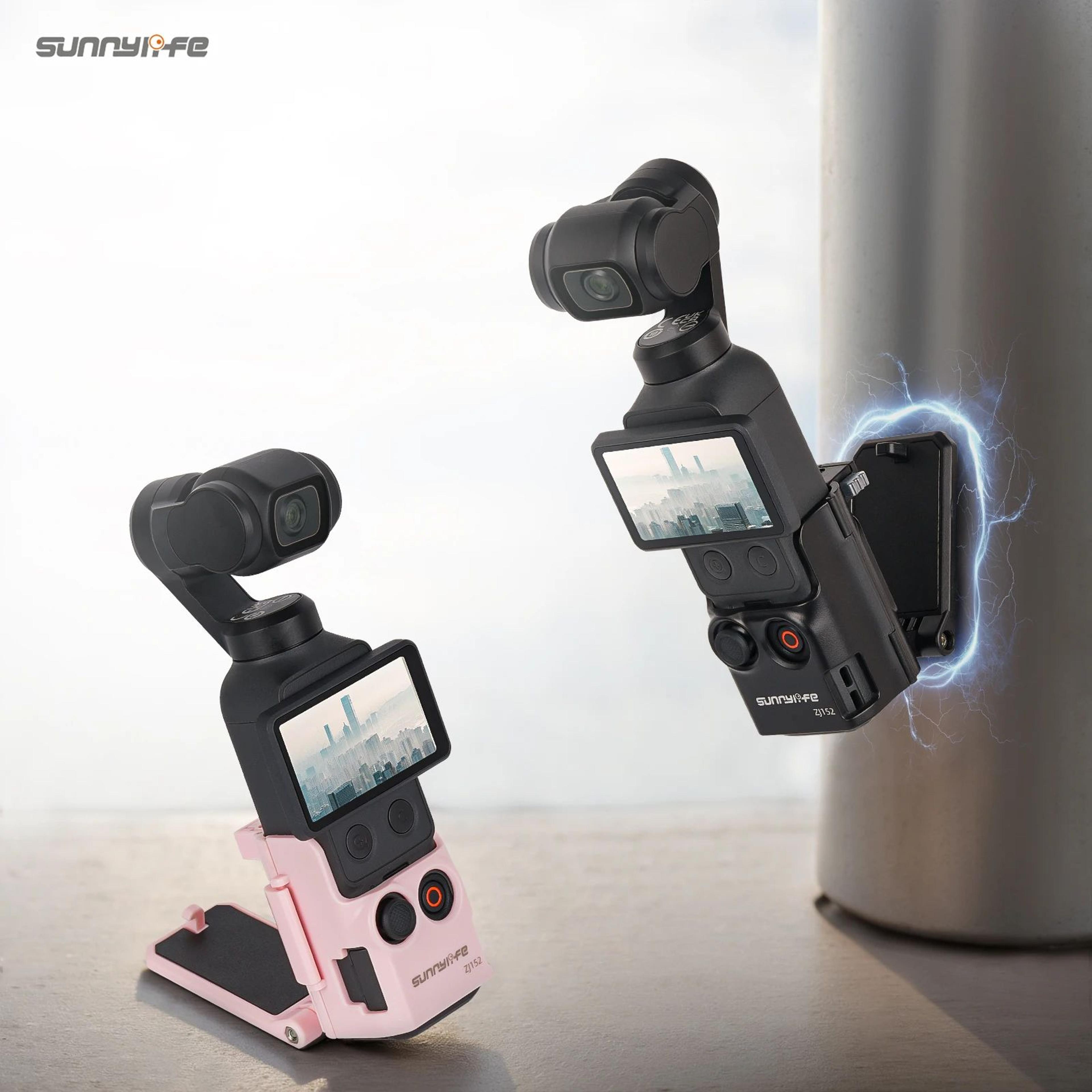 magnetic quick-release mount adapter for dji osmo action 5 pro/4/3 & osmo 360 – extension bracket base