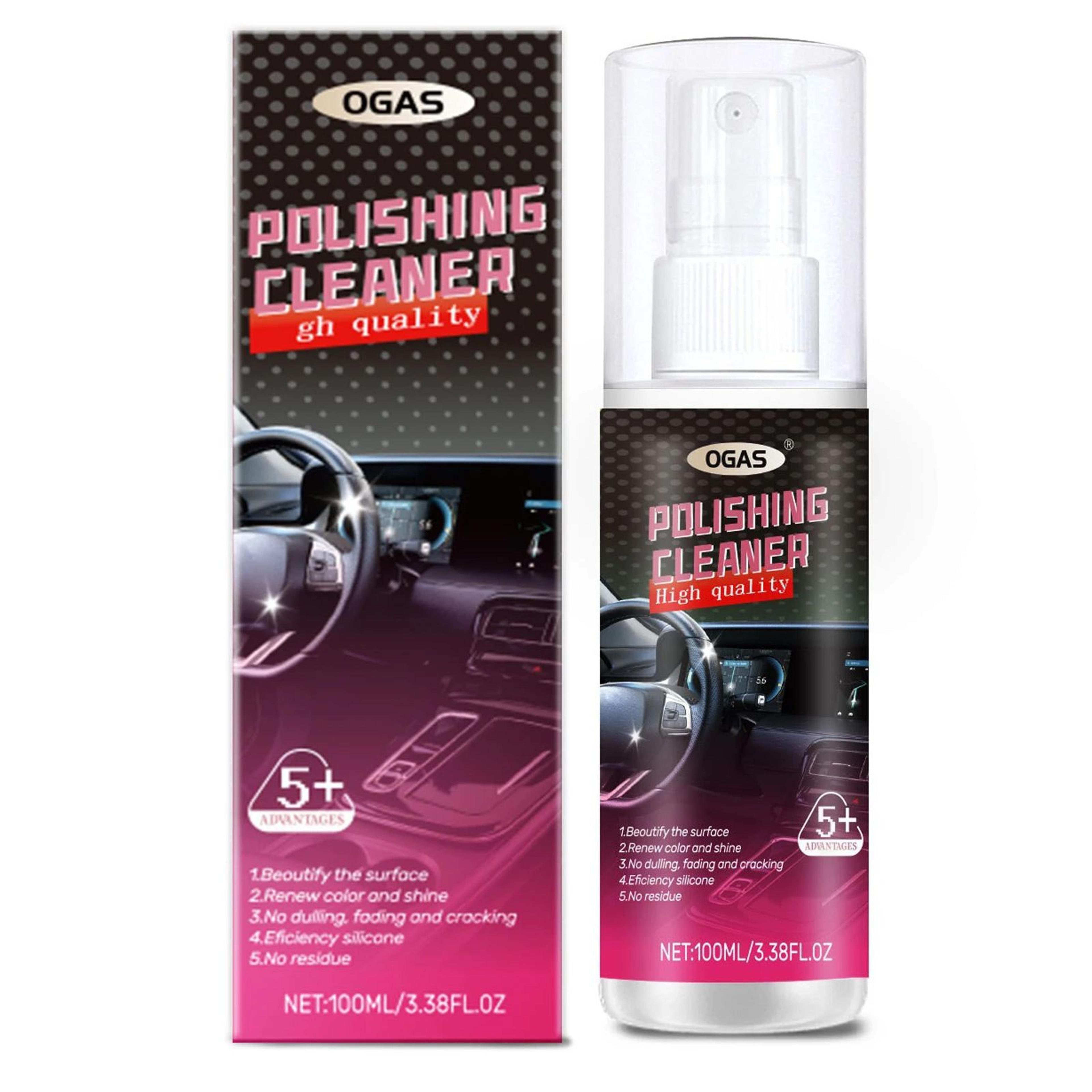 100ml car interior cleaner spray – multi-surface interior detailer, dashboard polish & plastic trim restorer