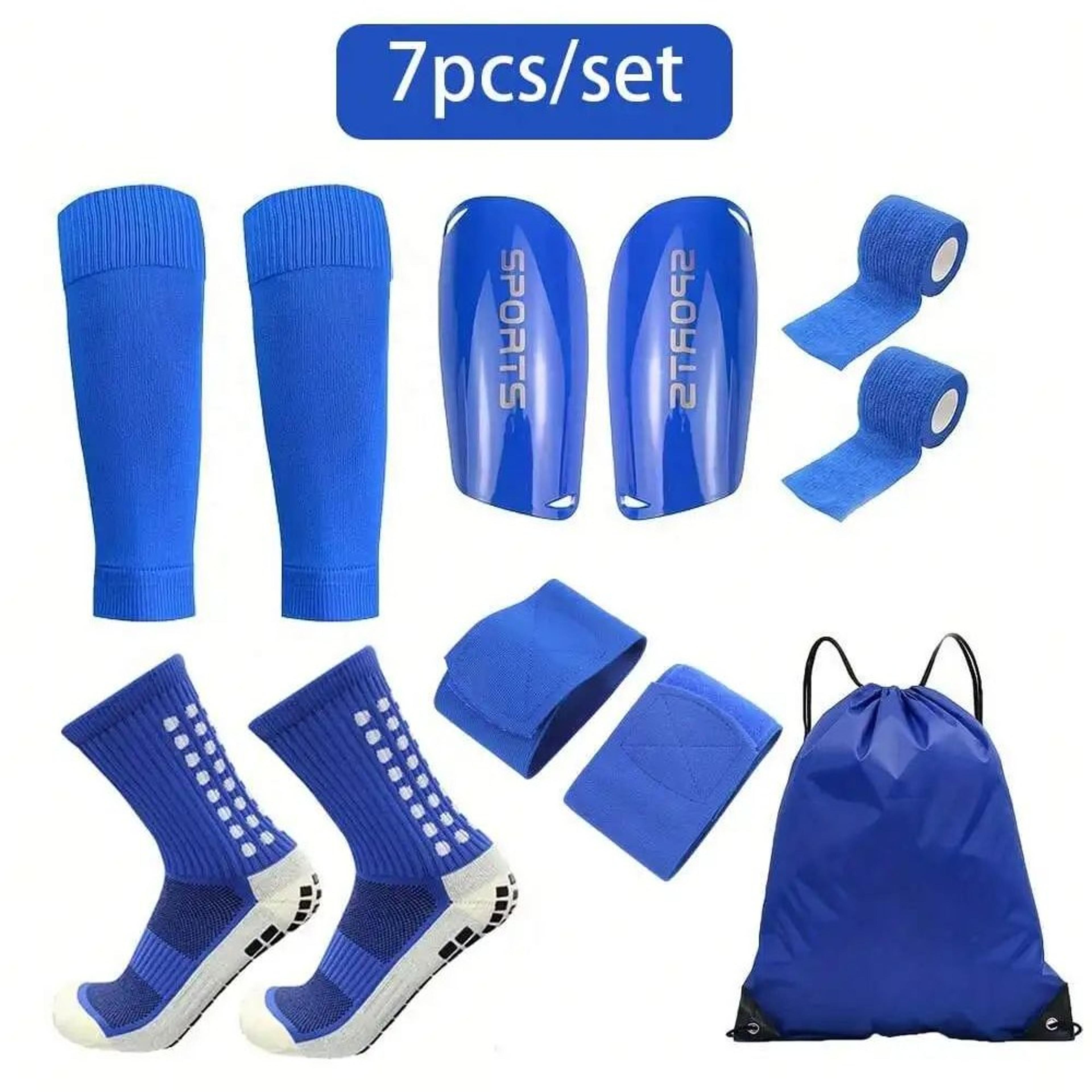 7pcs football training equipment set – portable sports practice kit for soccer drills, agility & outdoor training