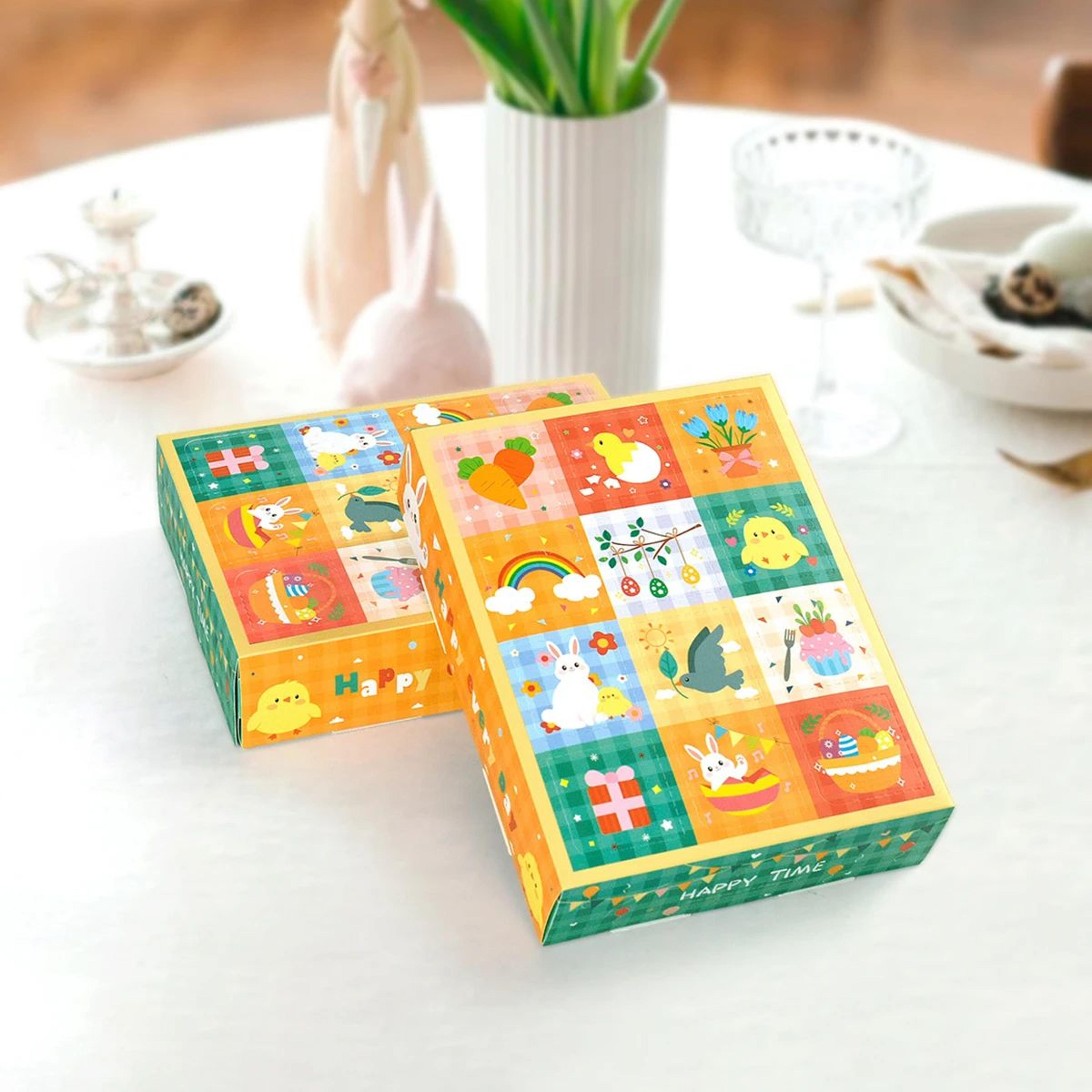 easter surprise egg blind box – 12-grid fillable candy & toy gift boxes for egg hunts, party favors & decorations