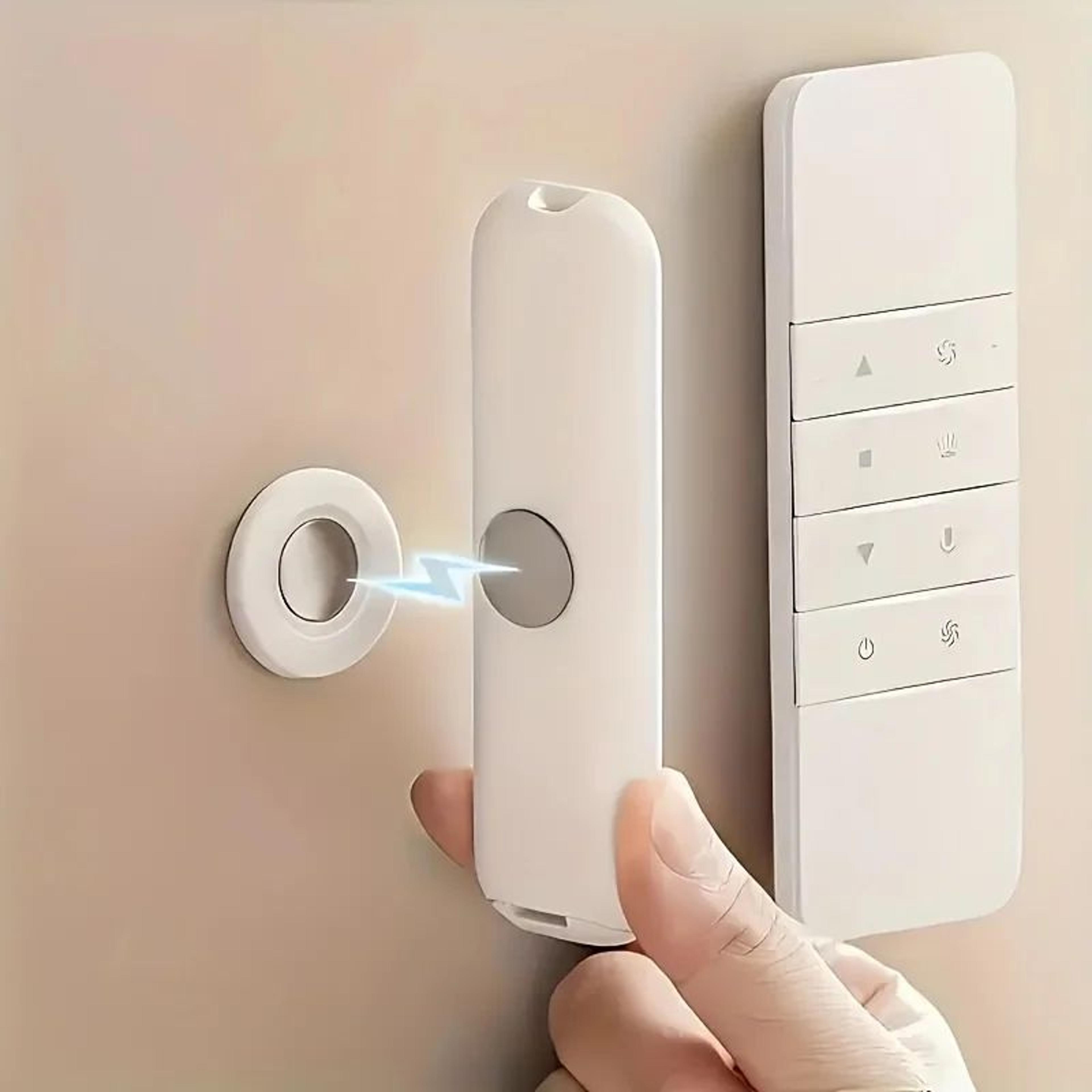 magnetic wall hooks for remote controls – self-adhesive plastic holder for fridge accessories & small household items