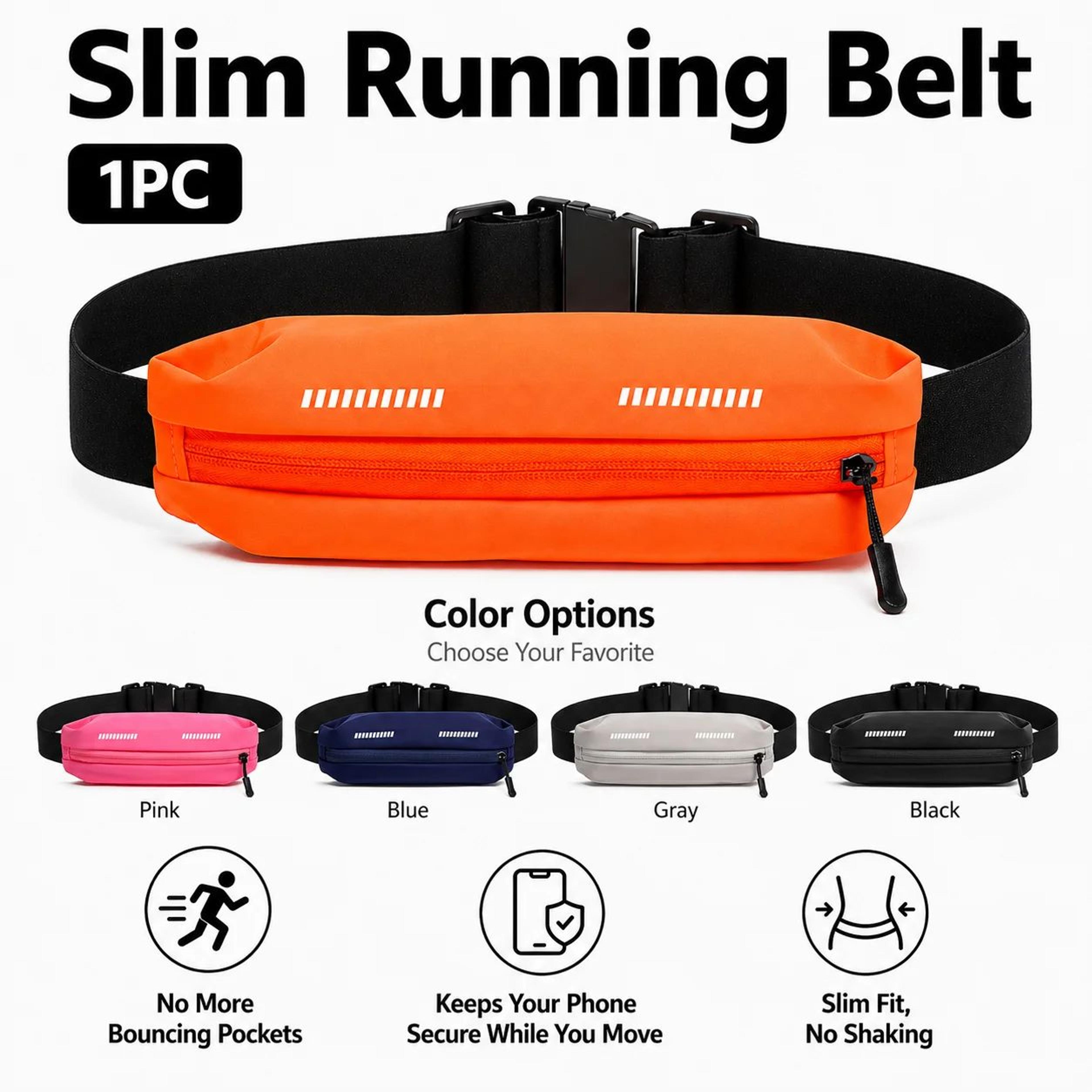 multifunctional sports waist bag – lightweight water-resistant running belt, adjustable crossbody fanny pack with zipper