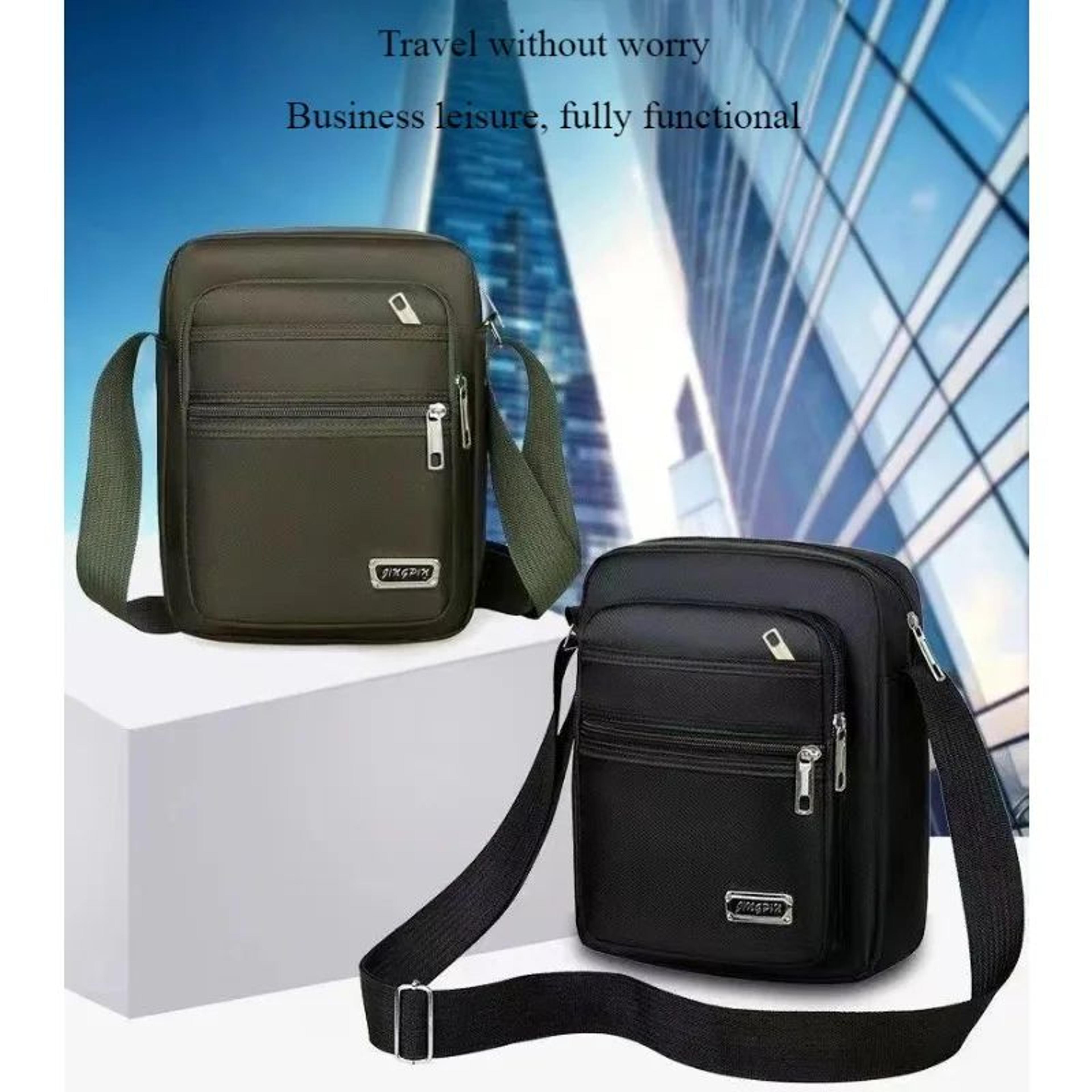 men's waterproof oxford messenger bag – large business crossbody shoulder satchel for travel & everyday carry