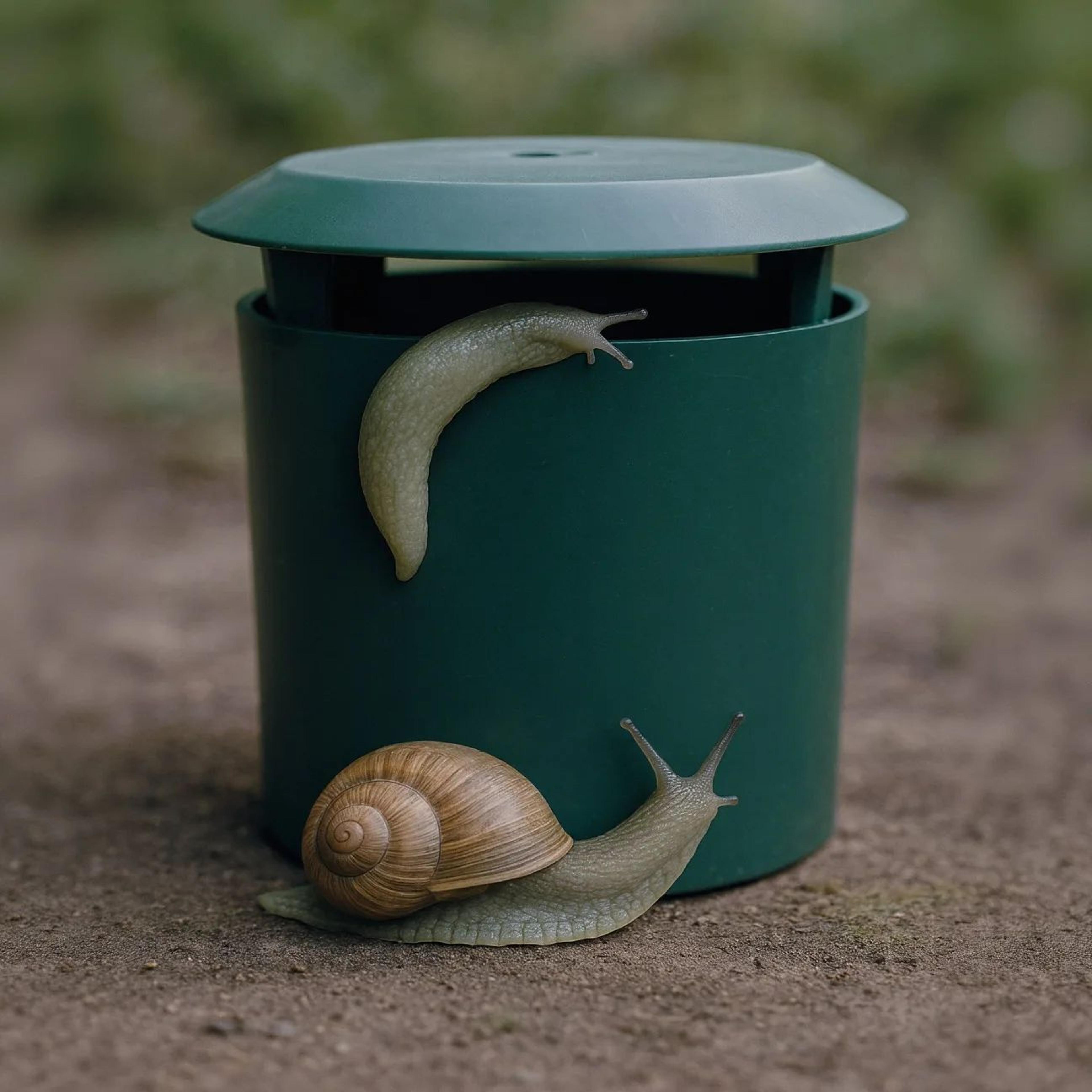 plastic snail trap box – reusable garden snail catcher cage for vegetable gardens & plant protection