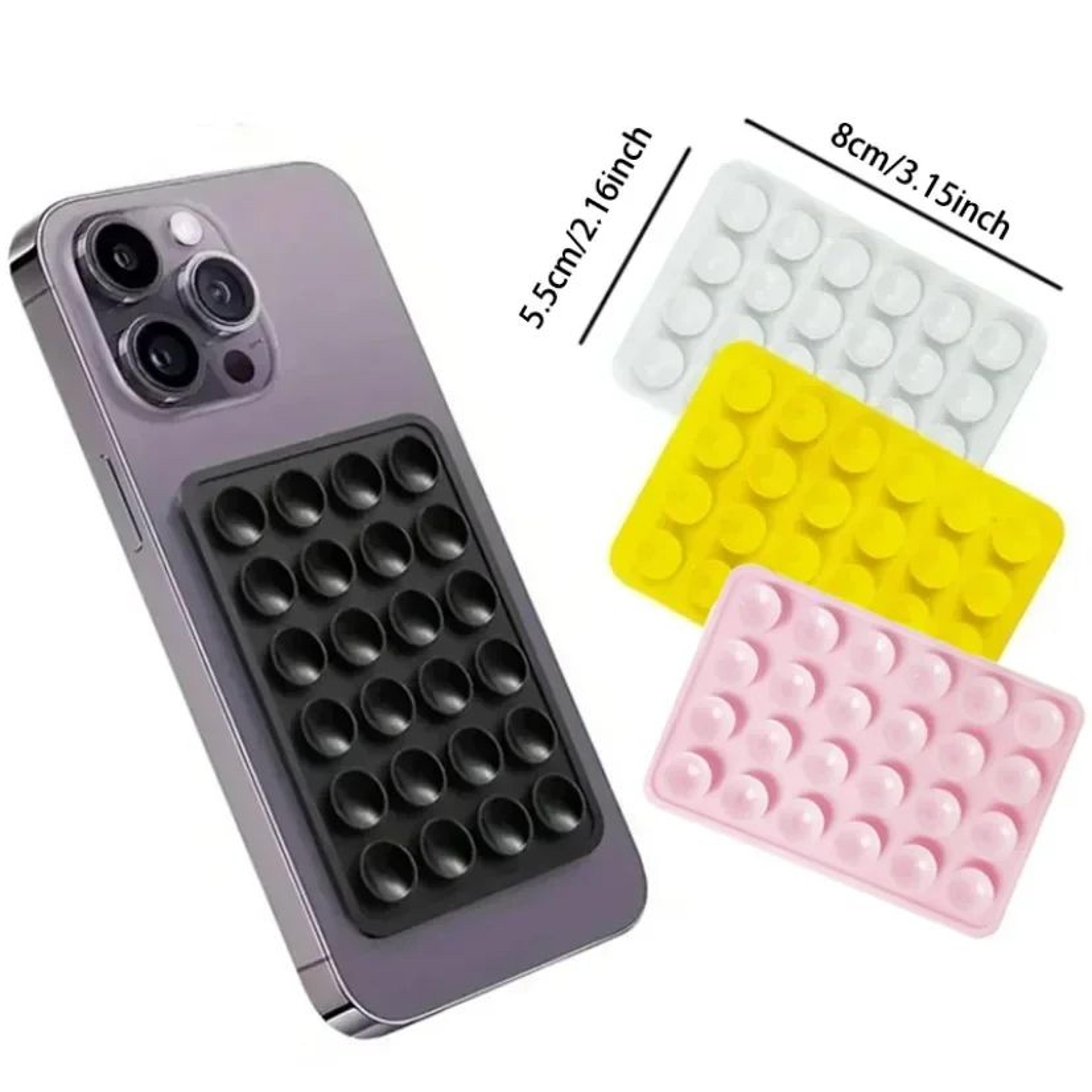 silicone suction phone holder mat – multifunctional anti-slip wall mount sticker for phone cases & smooth surfaces