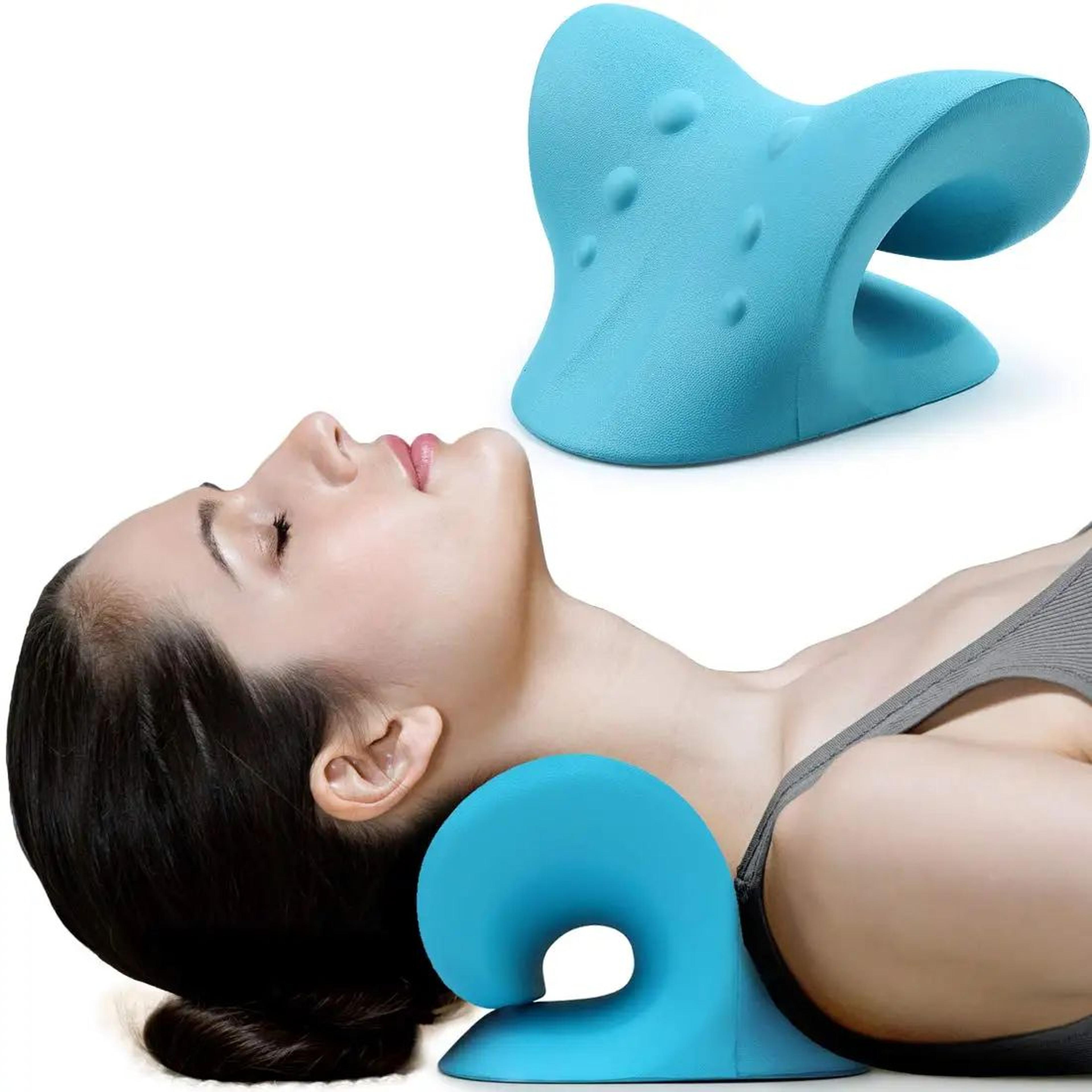 mbaowant neck & shoulder relaxer – cervical traction pillow for neck support, muscle tension & spine alignment