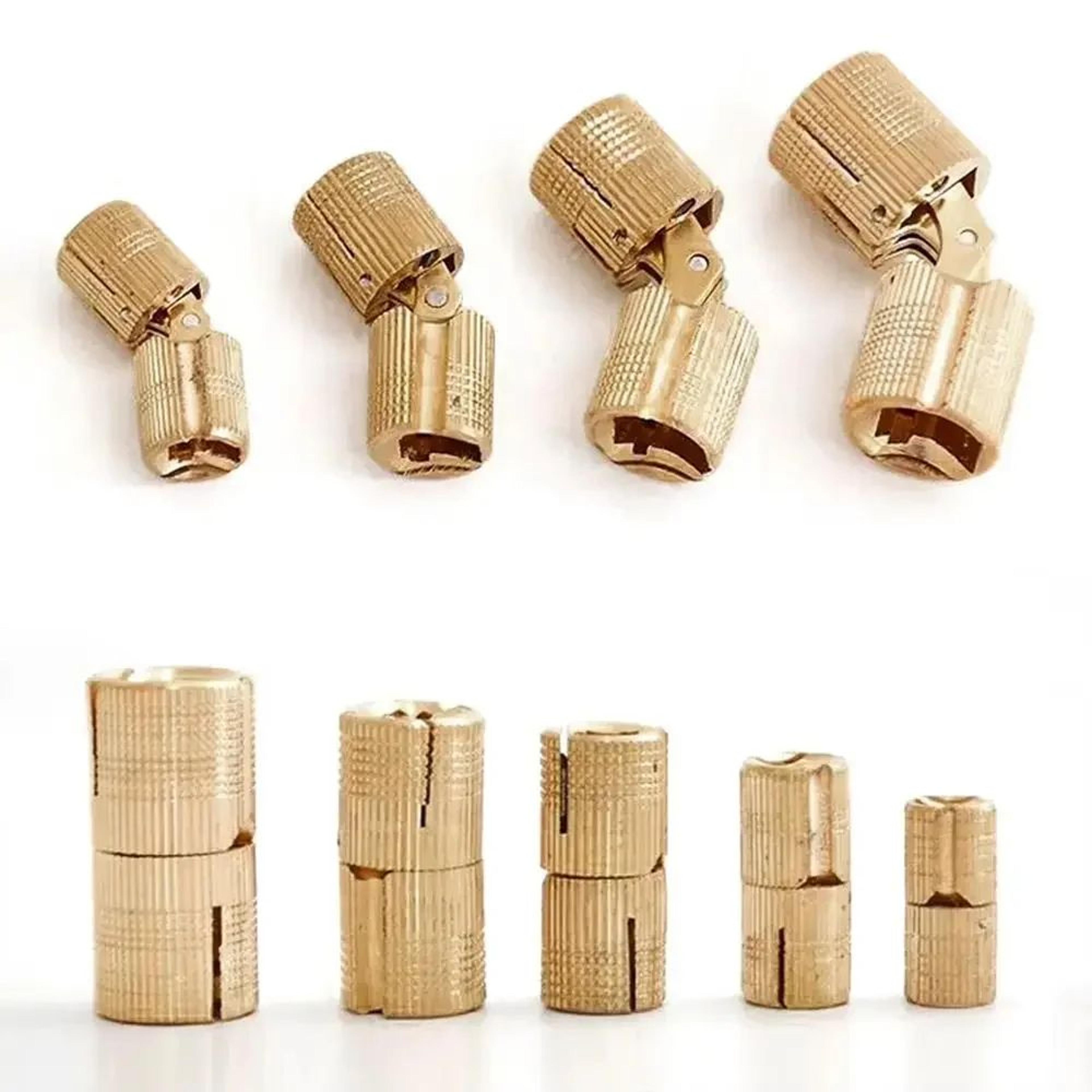 brass invisible cabinet hinges – 180° concealed barrel hinges for furniture, jewelry boxes & cabinet doors