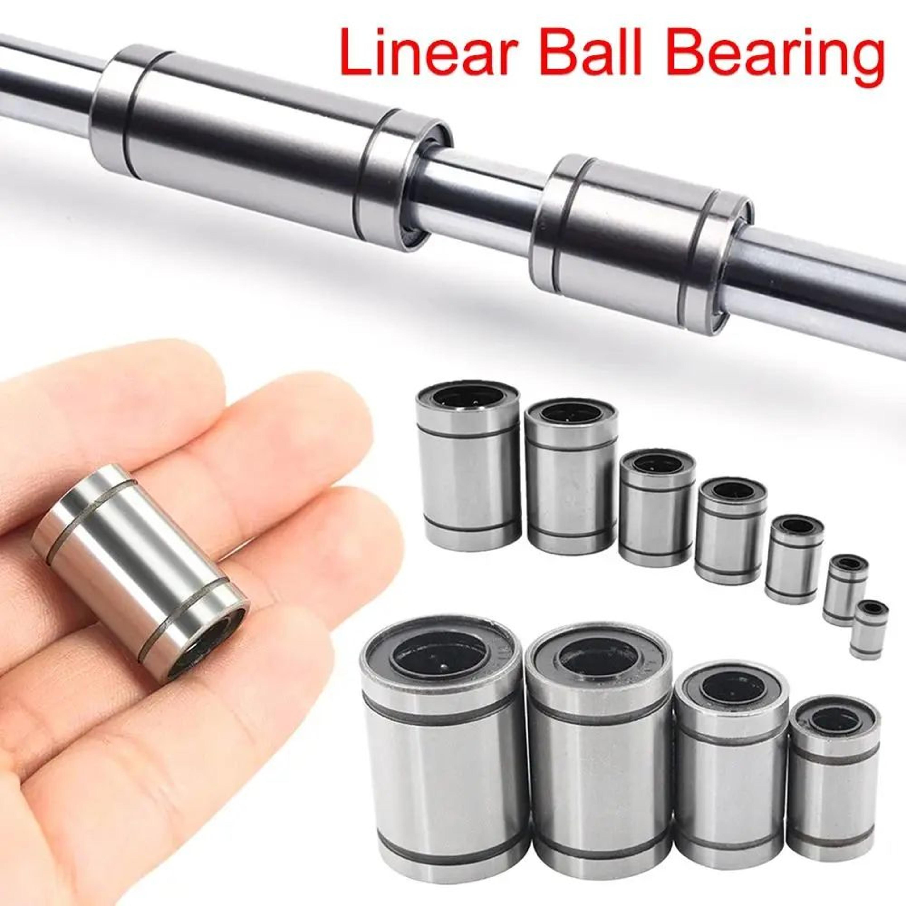 lm series linear ball bearing – chrome steel cnc linear motion bushing for 3d printers, cnc machines & robotics