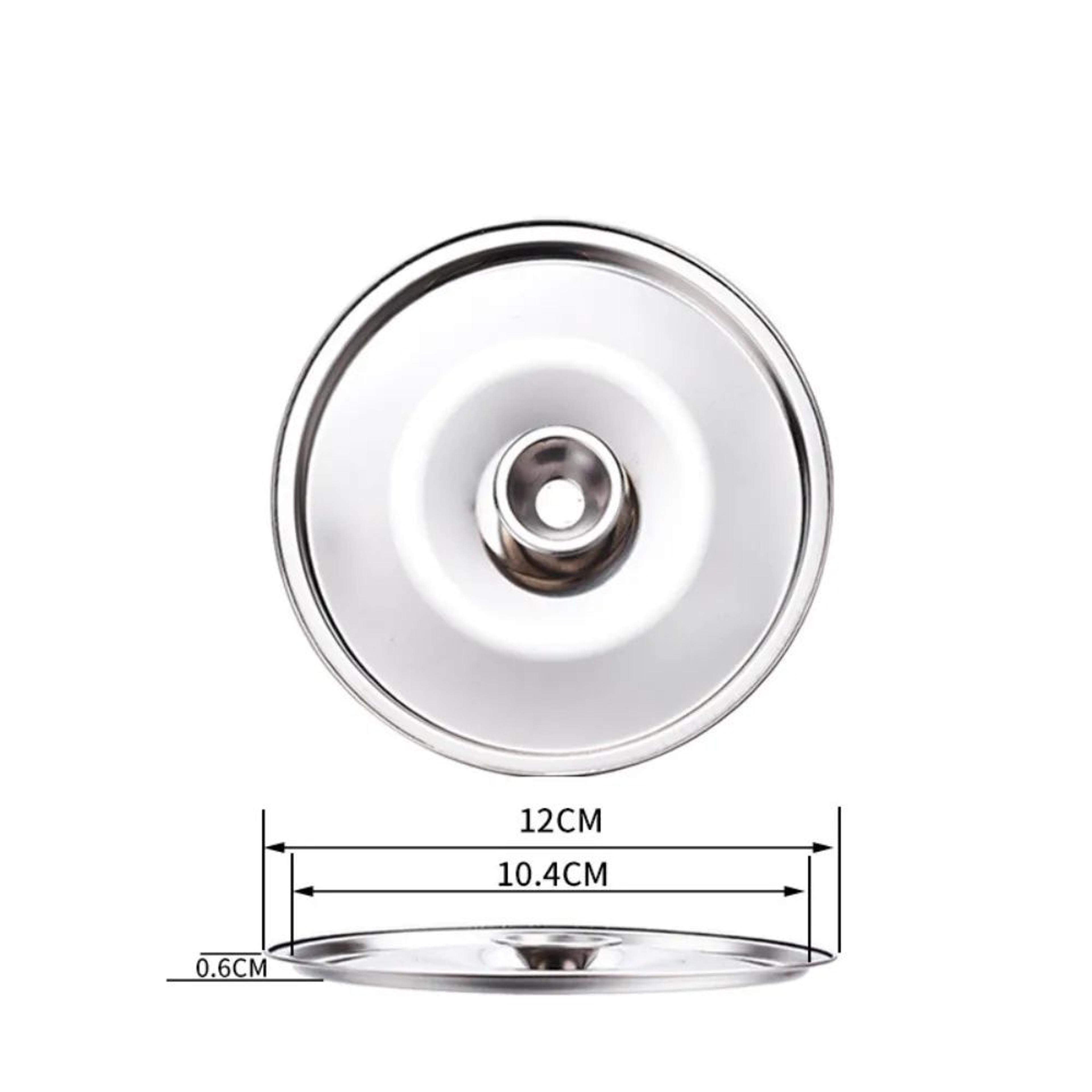 universal stainless steel pot lid – round saucepan replacement cover with heat-resistant handle