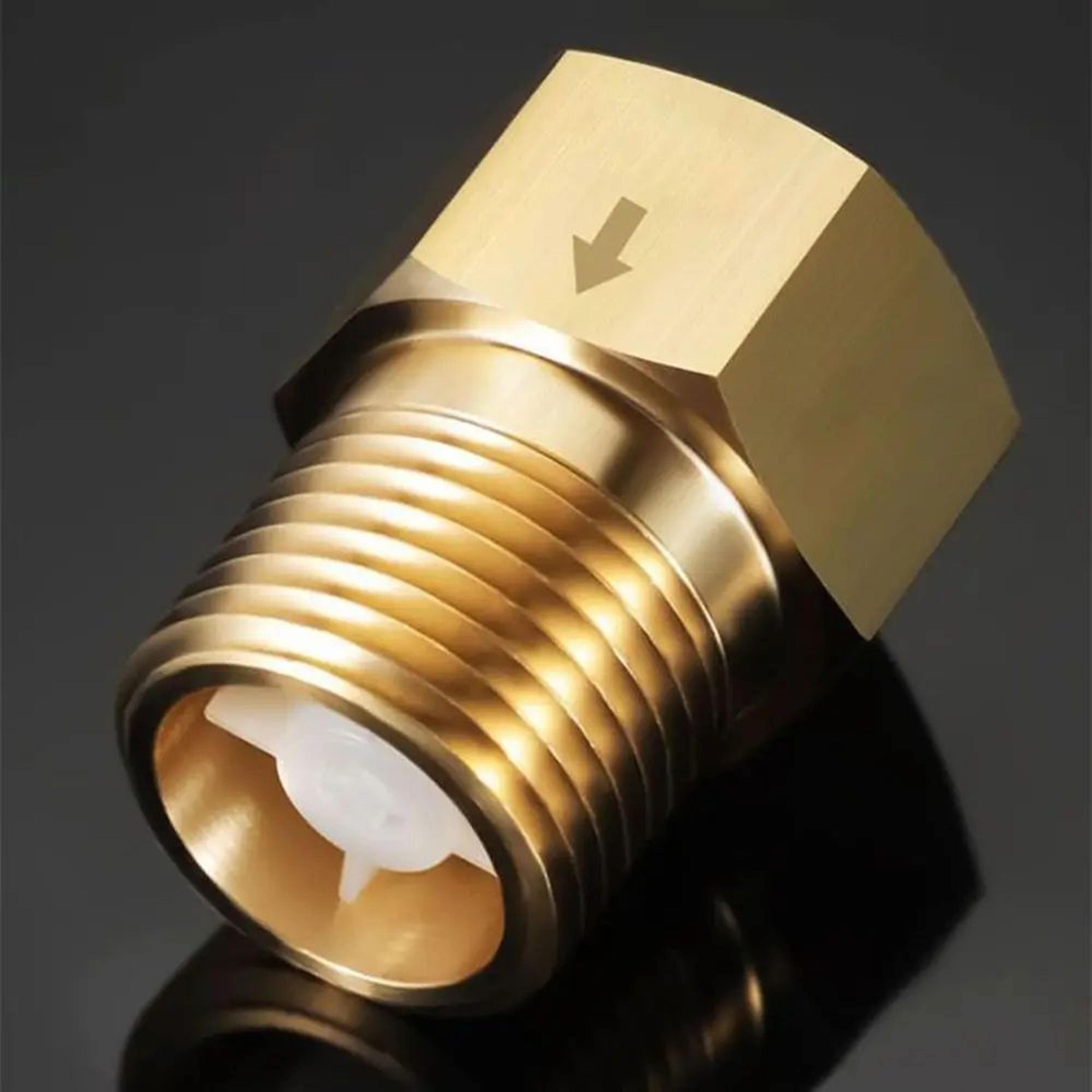 1/2in brass non-return check valve – one-way female to male thread for water, oil & gas flow control