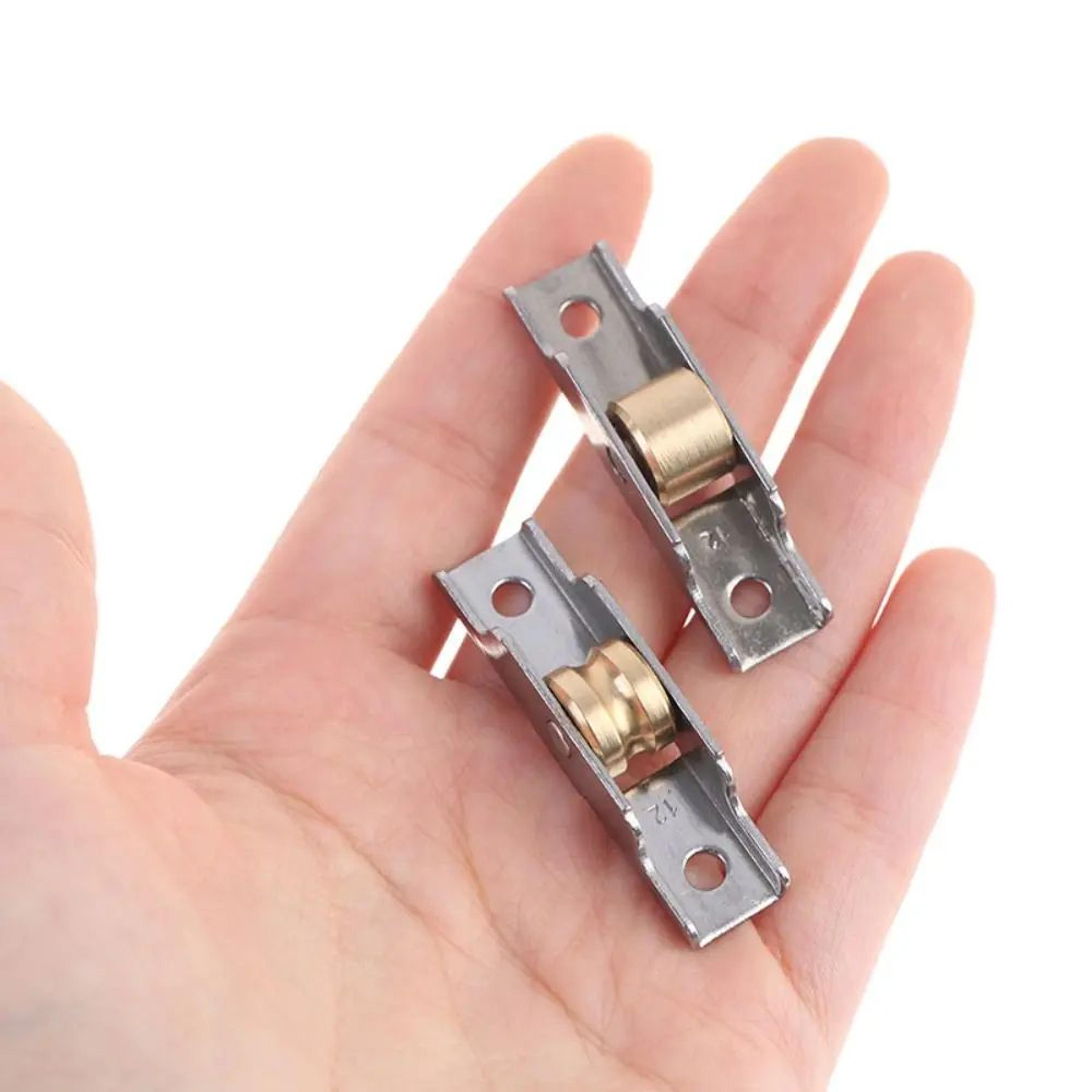 stainless steel sliding door roller pulley – replacement window wheel hardware for glass doors, drawers & furniture