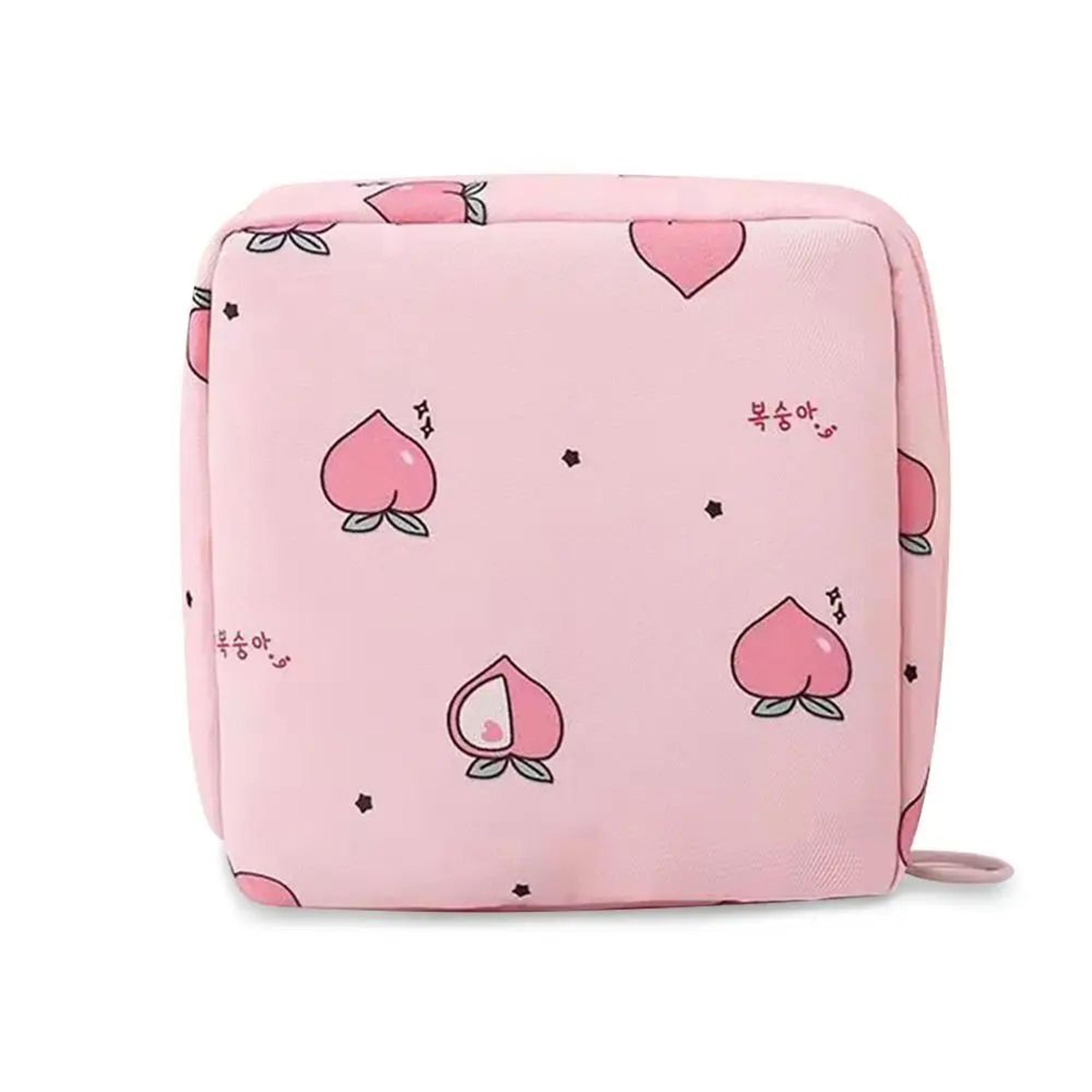 waterproof sanitary pad storage bag – multipurpose oxford cloth organizer pouch for makeup, cards, coins & headphones