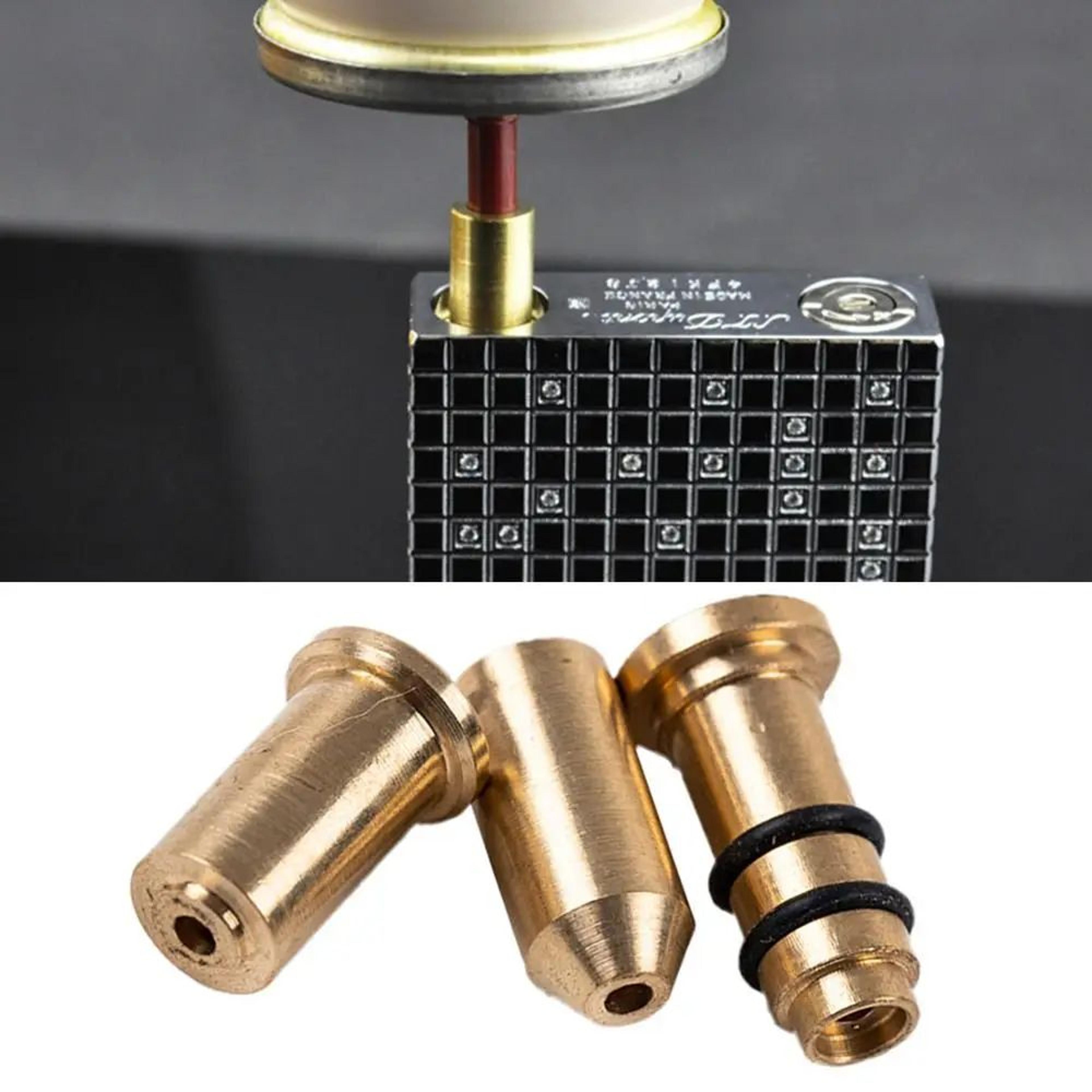 brass butane gas refill adapter – reusable filling valve nozzle for s.t. dupont ligne 2 & gatsby lighters