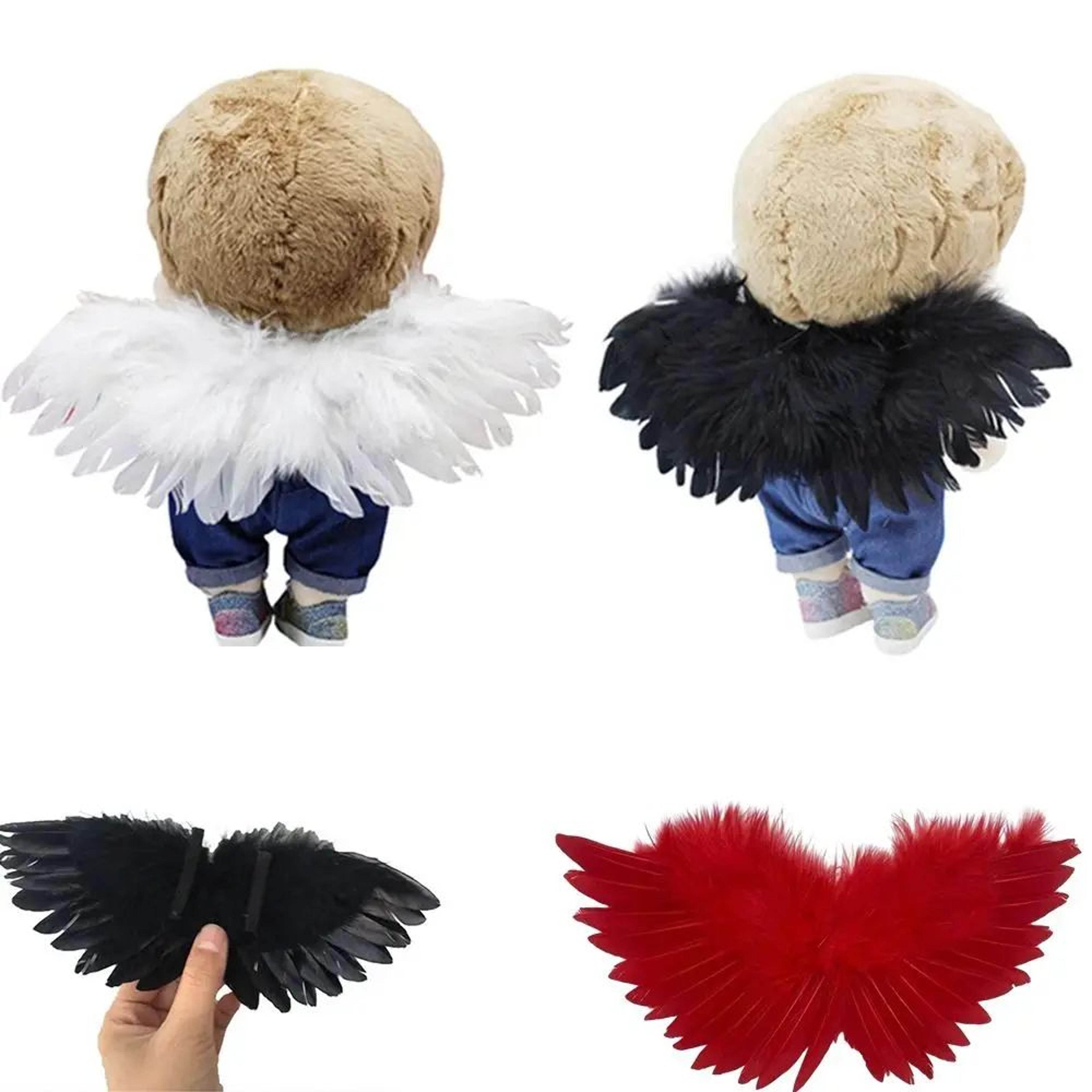 mini angel feather wings – lightweight costume wings for christmas, halloween, cosplay & party dress-up