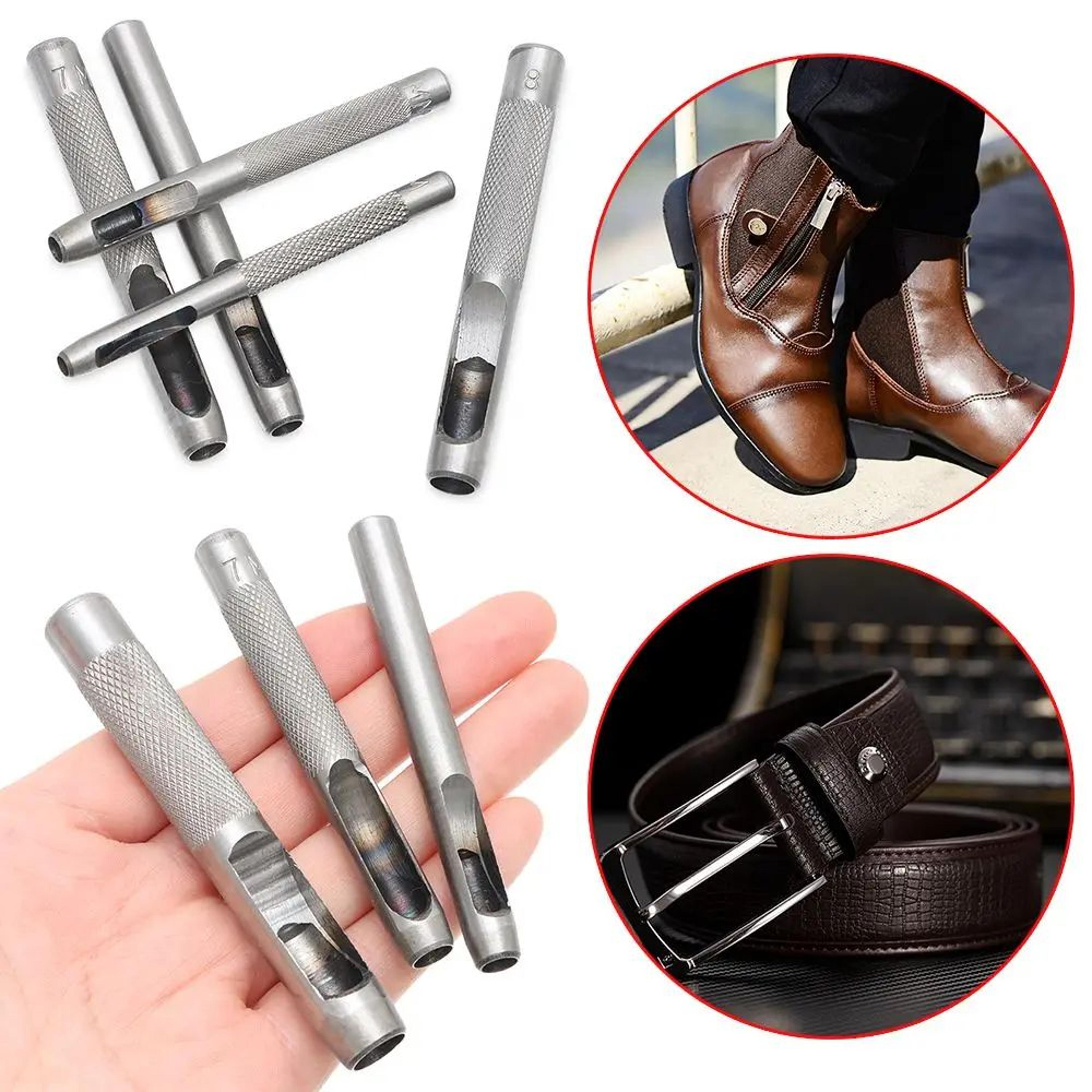 carbon steel leather hole punch – 1-10mm handcraft punching tool for belts, leathercraft & diy sewing accessories