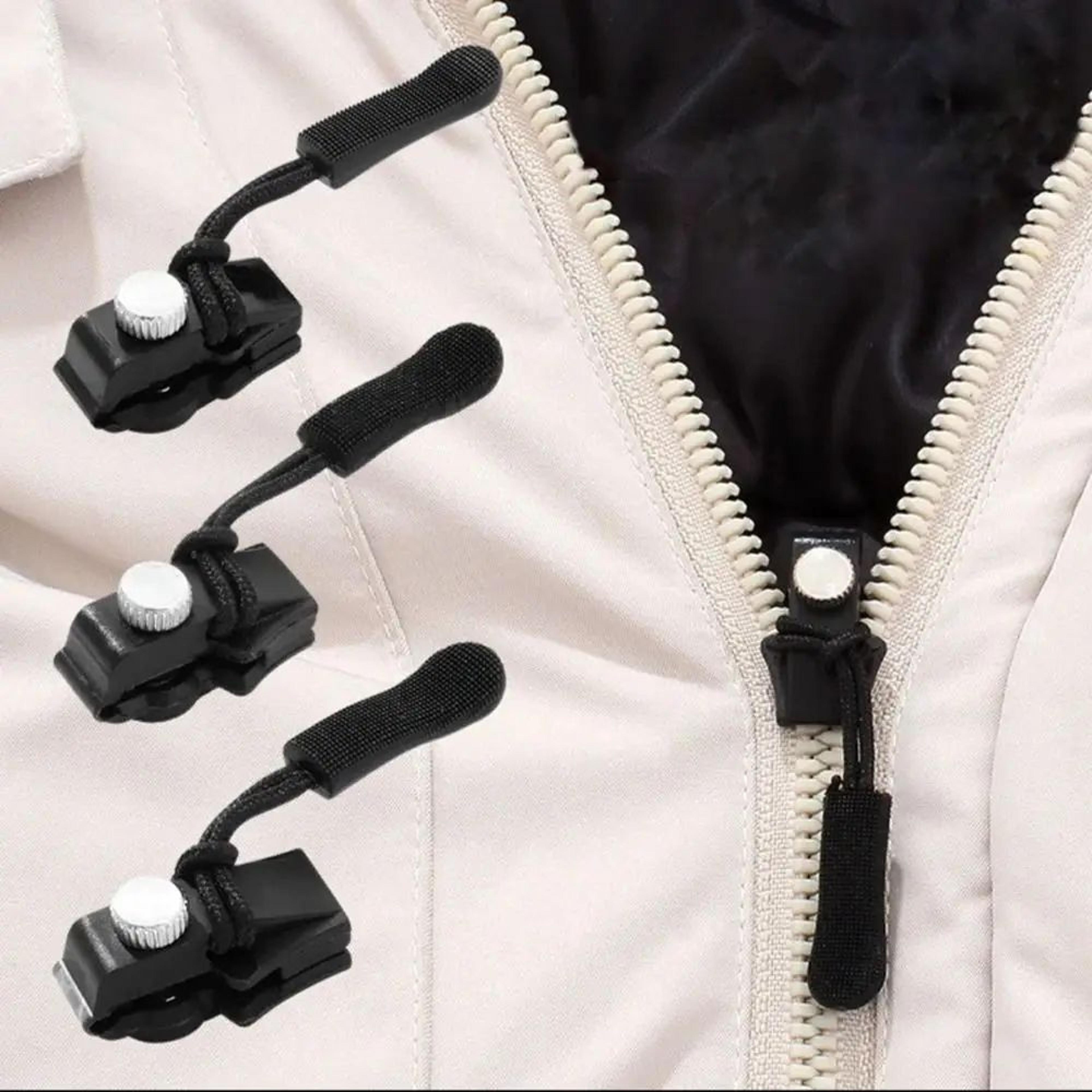 3-size zipper repair kit – metal replacement zipper heads for suitcases, bags, clothing & diy sewing repairs