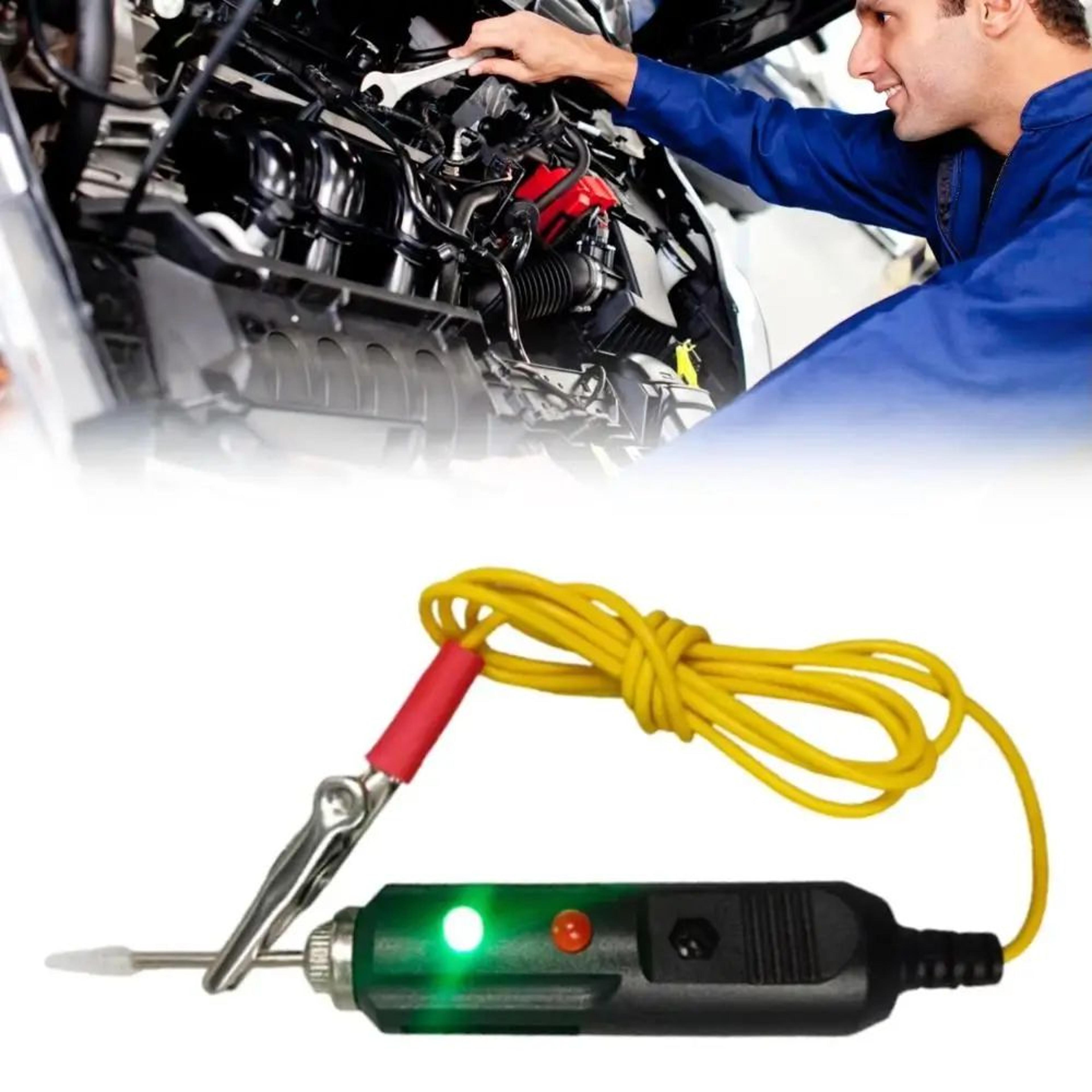 automotive voltage tester dc 6–24v – dual-color led high-sensitivity electrical circuit test probe