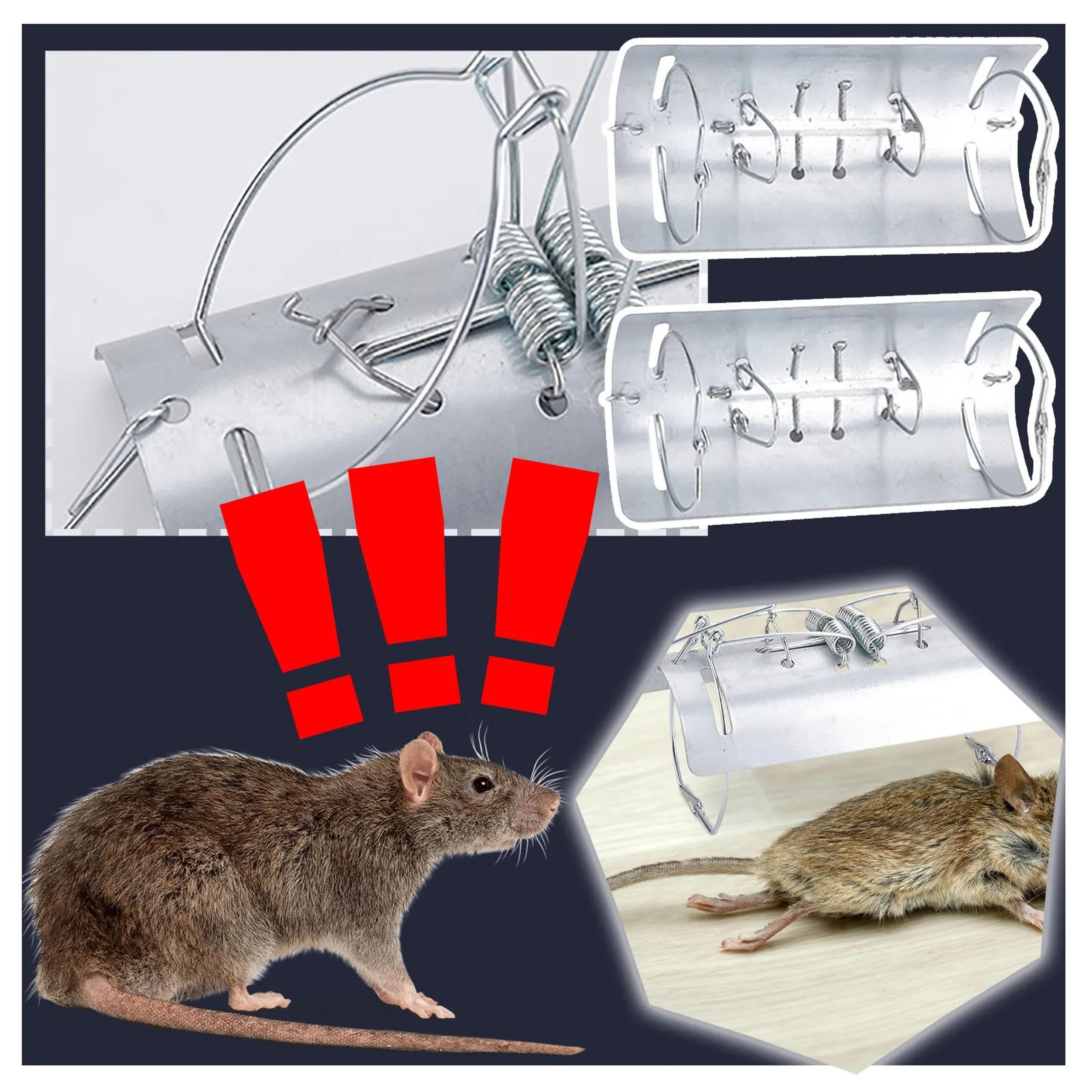 galvanized steel mole trap – double-action outdoor tunnel mole catcher clip for garden & lawn pest control