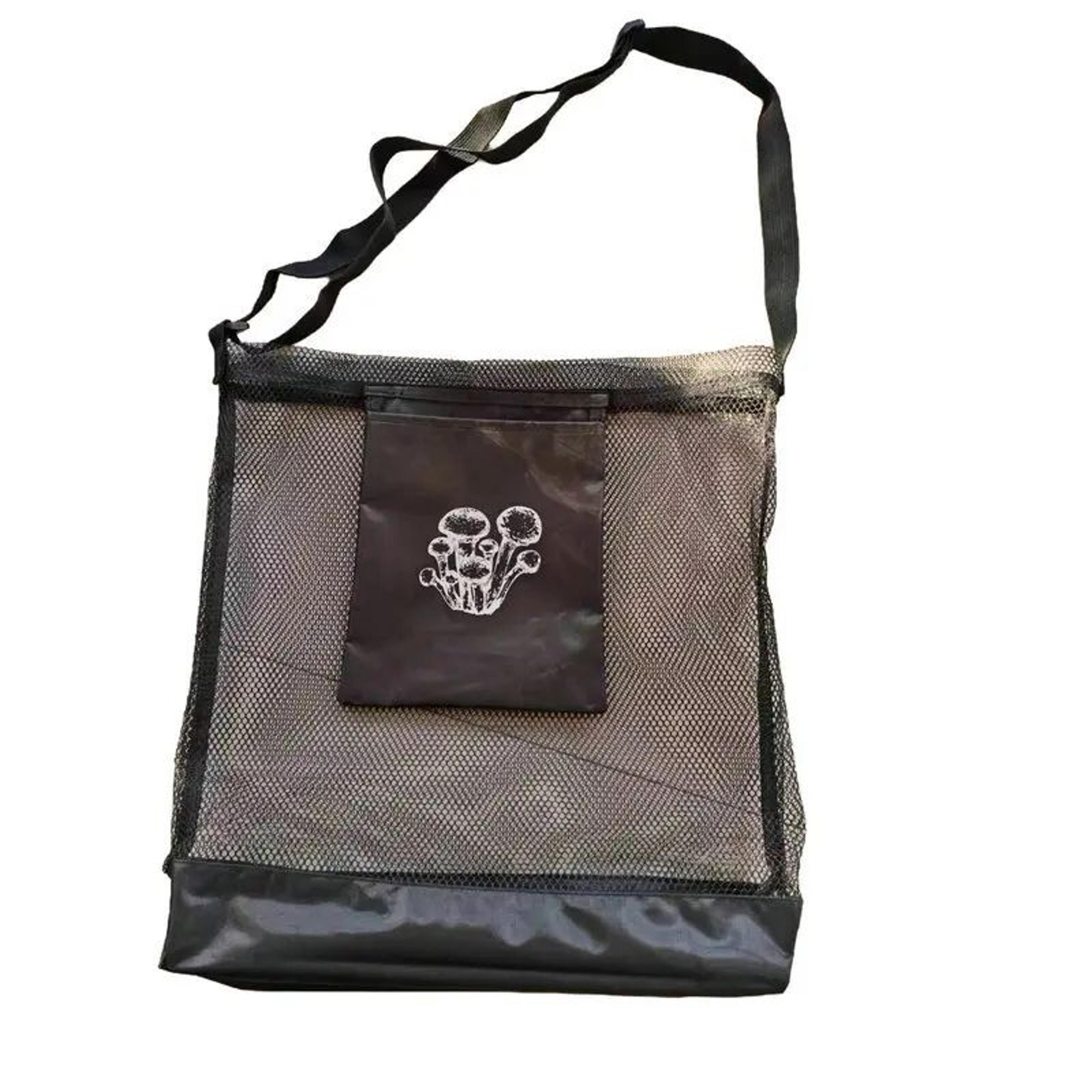 mushroom hunting mesh bag – large capacity harvest basket for foraging, garden fruit picking & produce collection