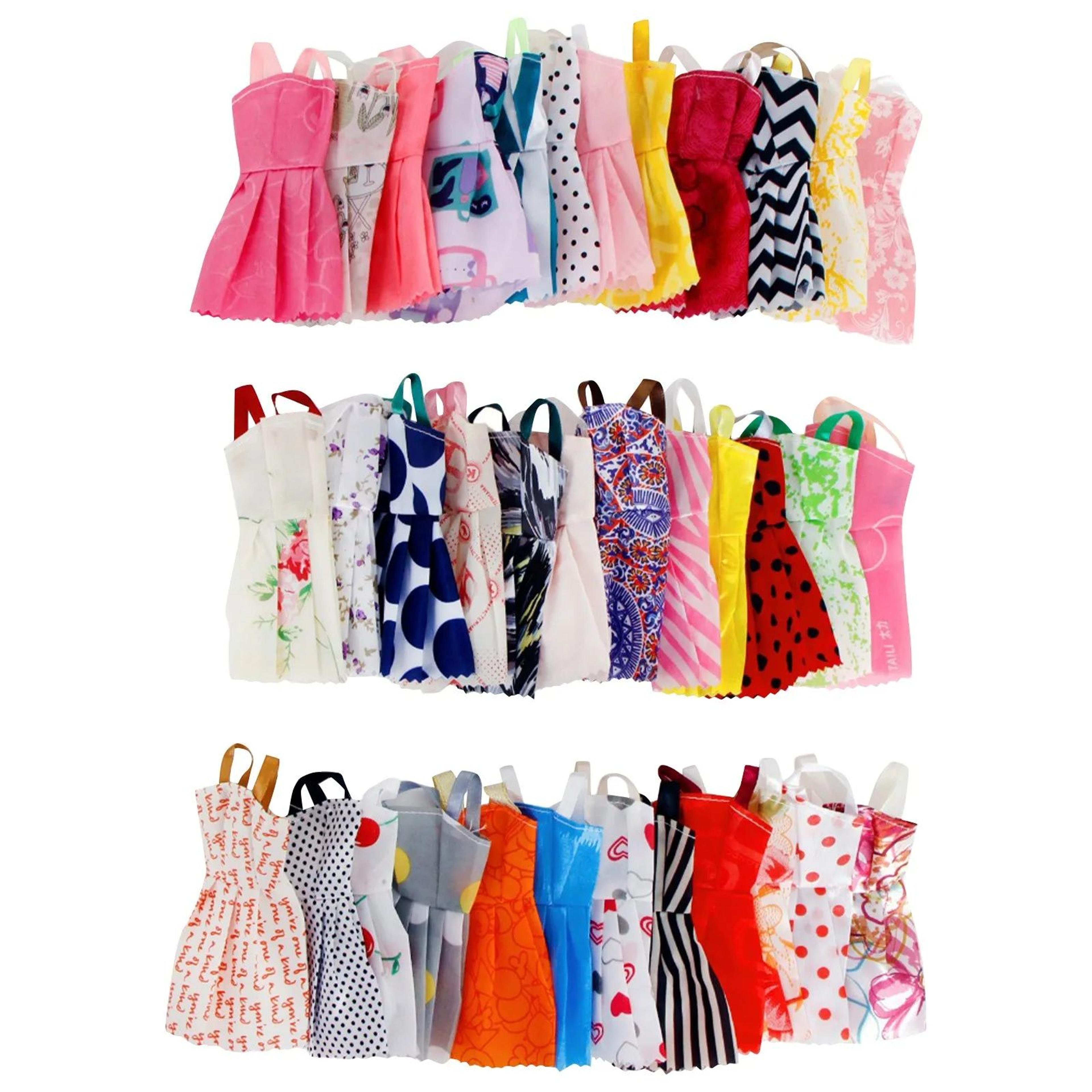 10pcs random doll dress set – cute handmade fashion outfits & party clothes for 11.5–12 in dolls, girls toy accessories